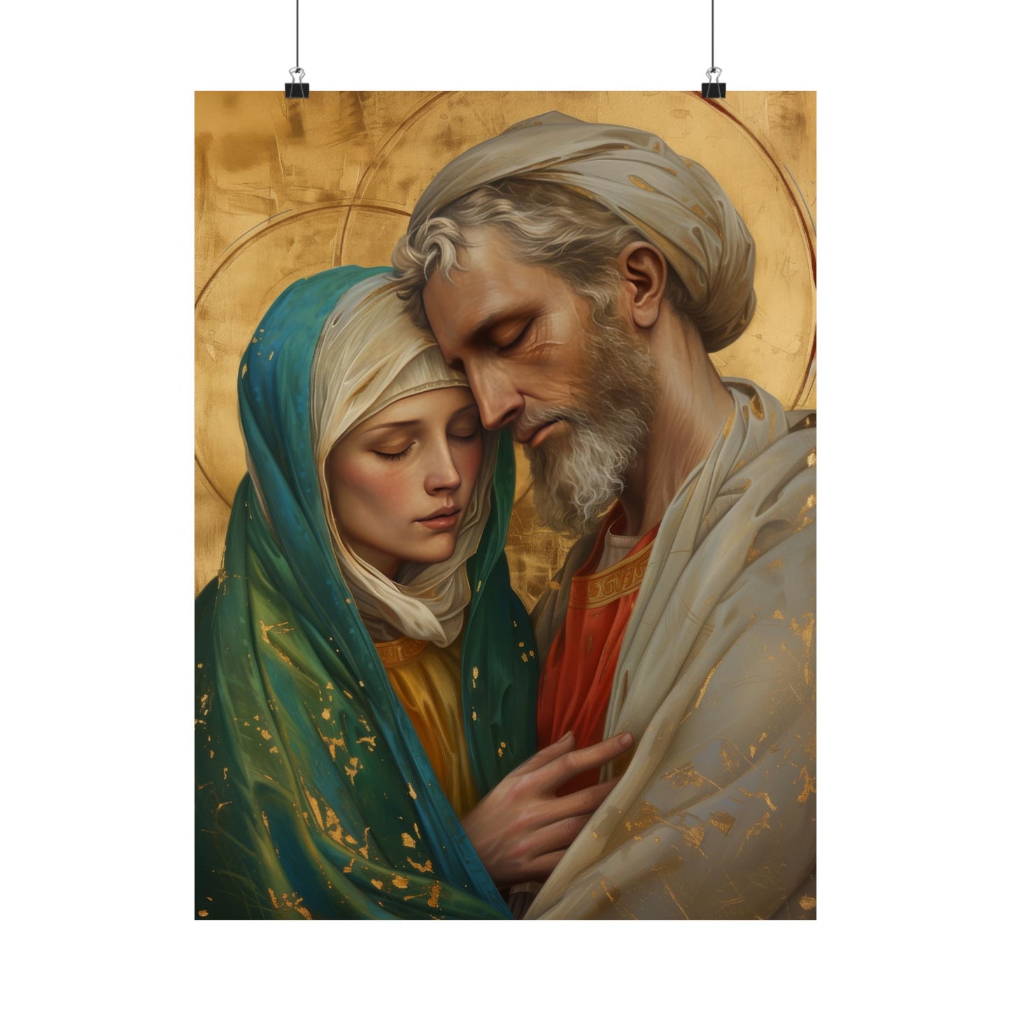 Saints Peter and Fevronia of Murom - Sanctified Souls Print - Multiple Sizes - Premium Matte Vertical Posters - Catholic Art for the home