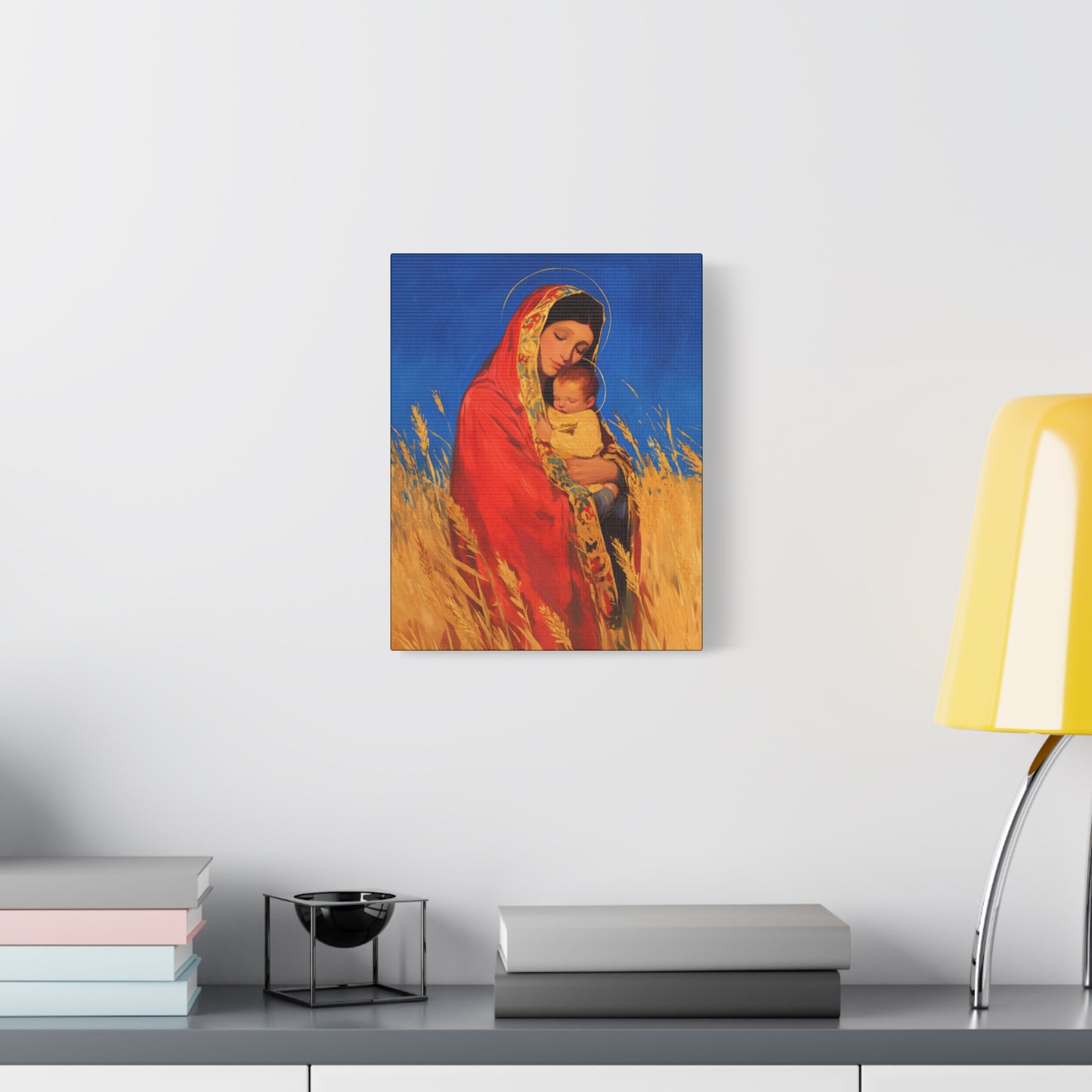 Our Lady of the Harvest  - Multiple Sizes - Catholic Home art - Museum Wrapped Canvas - Sanctified Souls Print