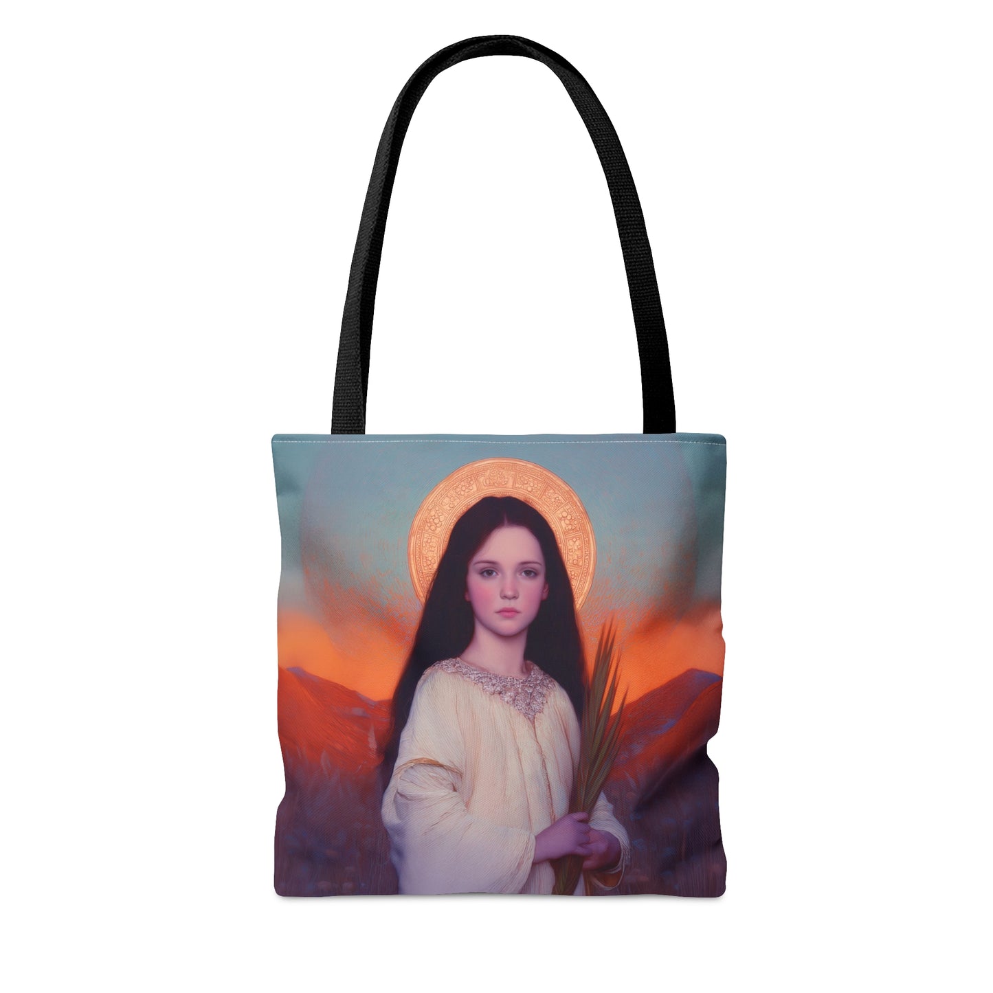 Saint Hope - Tote Bag - Large Medium Small Faith Art Bag - Bible Study Faith Purse - Double Sided Prayer Tote - Catholic Saint