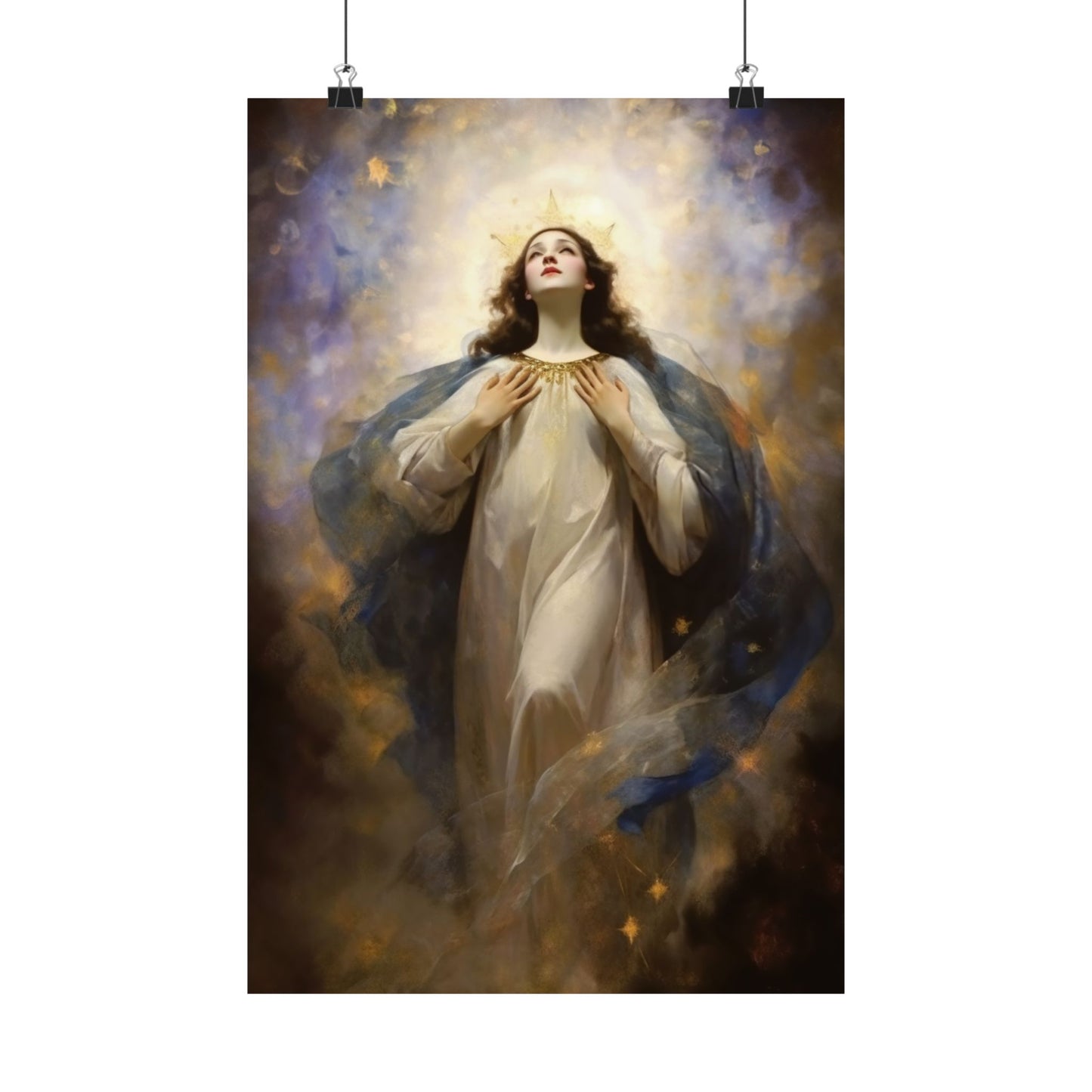 The Assumption of Mary Print - Sanctified Souls Print - Multiple Sizes - Premium Matte Vertical Posters