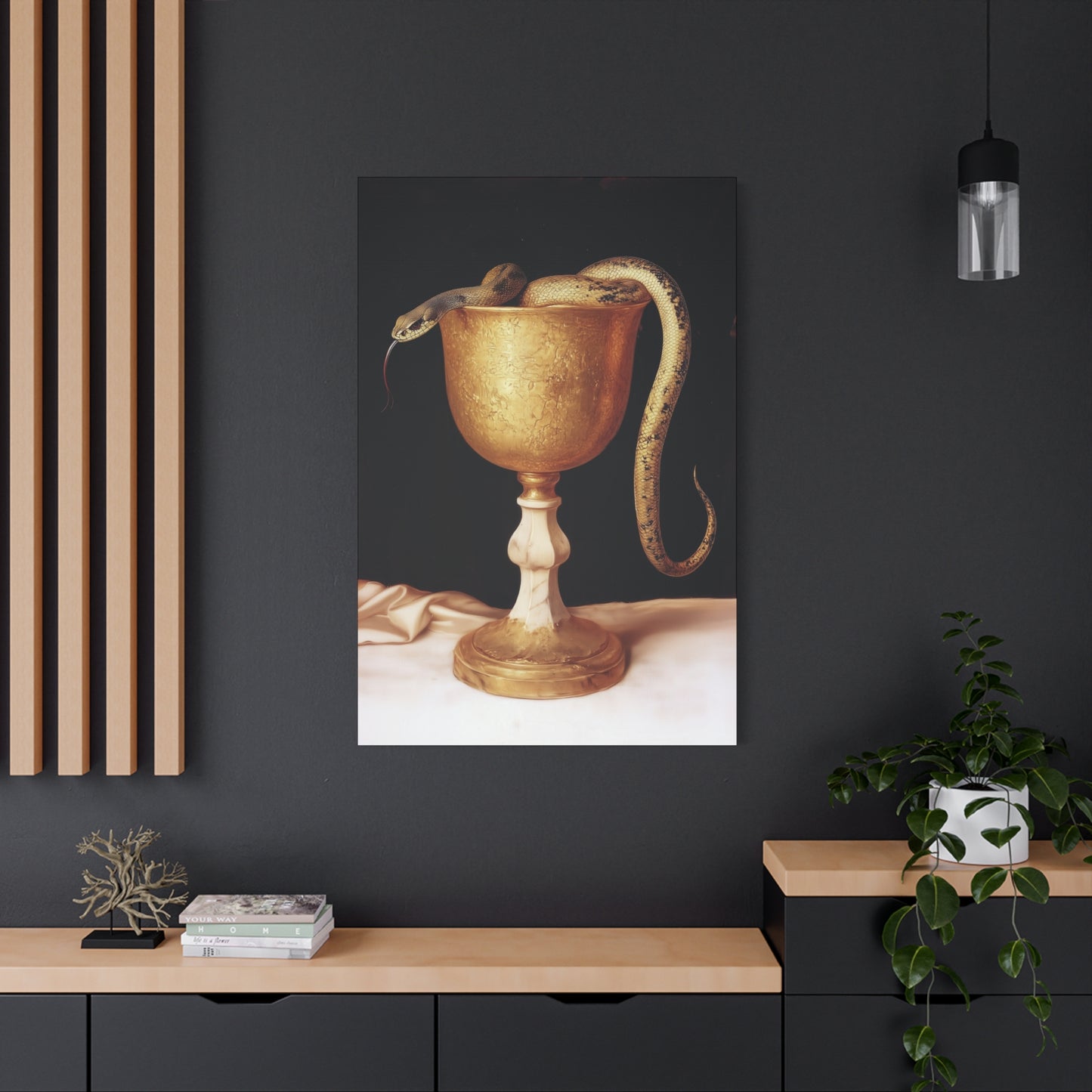 Saint John's Chalice - Gallery Wrapped Canvas - Print - Religious Art for your Home - Catholic