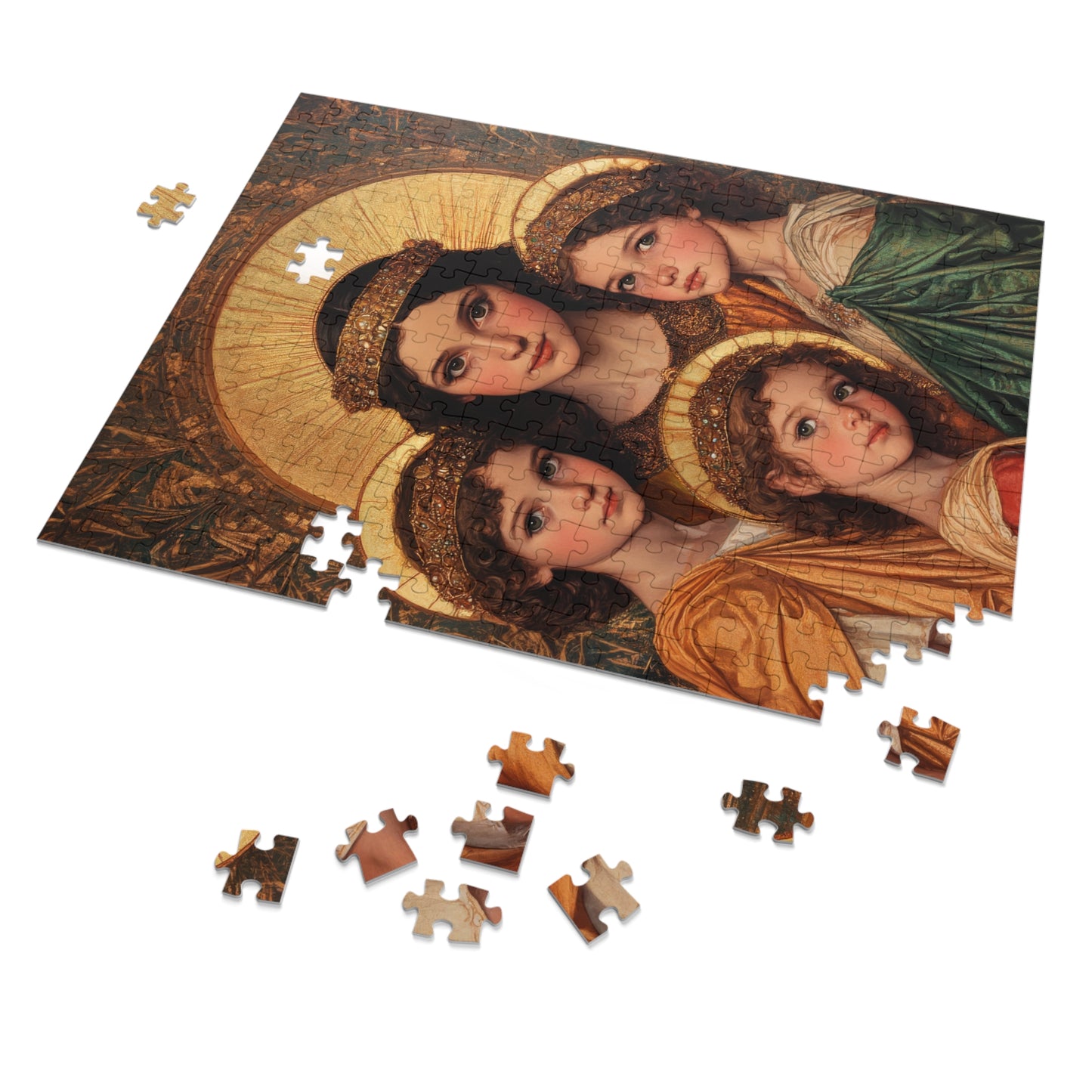Saints Sophia, Faith, Hope and Charity  - Puzzle and Keepsake Tin - Religious (30, 110, 252, 500,1000) - Religious Puzzle - Gifts Catholic