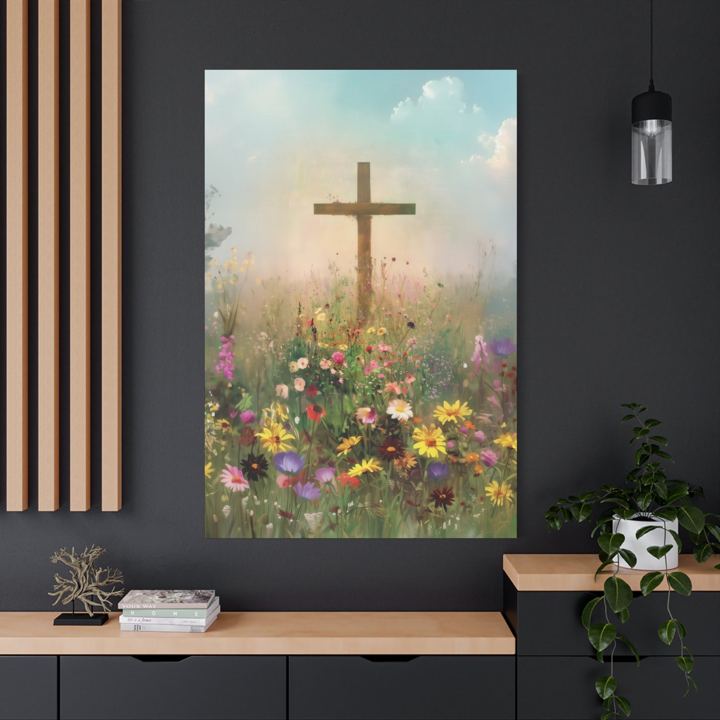 The Cross That Called the Earth to Life - Gallery Wrapped Canvas - Print - Religious Art for your Home - Catholic