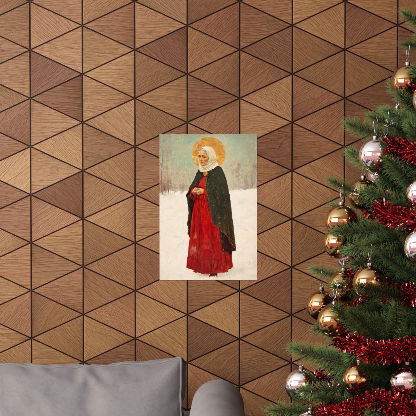 Saint Xenia - Russian Saint Art - Sanctified Souls Print - Multiple Sizes - Premium Matte Vertical Posters