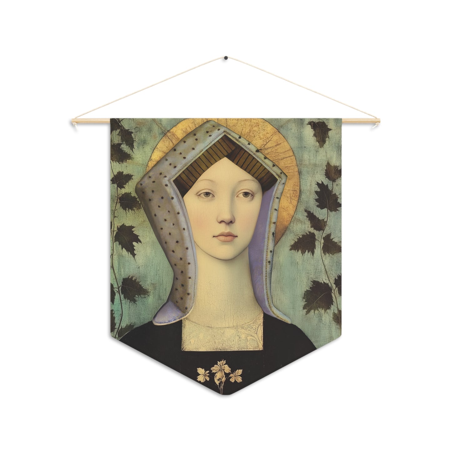 Blessed Margaret Pole - Pennant / Banner / Wall Hanging - Prayer room art - Catholic Home - 18" x 21" - Catholic English Saint Art