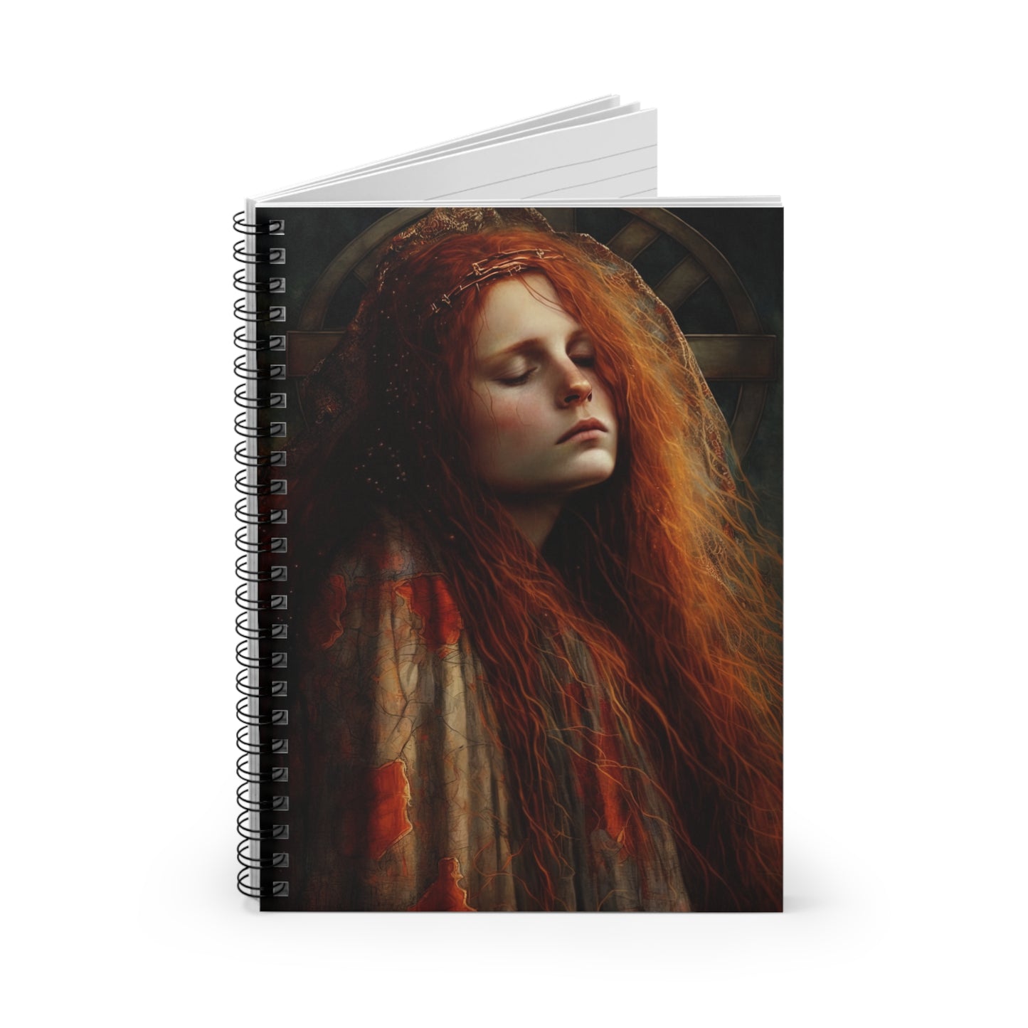 The Penitent Magdalene - Saint Mary Magdalene Journal - Sanctified Souls Art - Religious Based Notebook - Spiral Notebook - Ruled Line