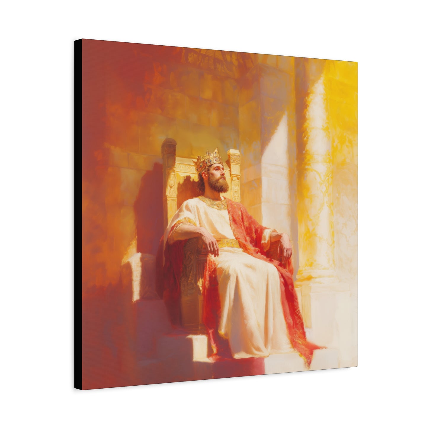 King Solomon: Keeper of God's Understanding - Gallery Wrapped Canvas - Print - Religious Art for your Home - Catholic Art
