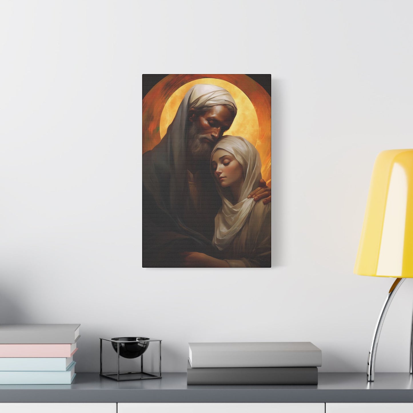 Saint Joachim and Saint Anne Canvas Print - Multiple Sizes - Catholic Home art - Museum Wrapped Canvas - Sanctified Souls Print