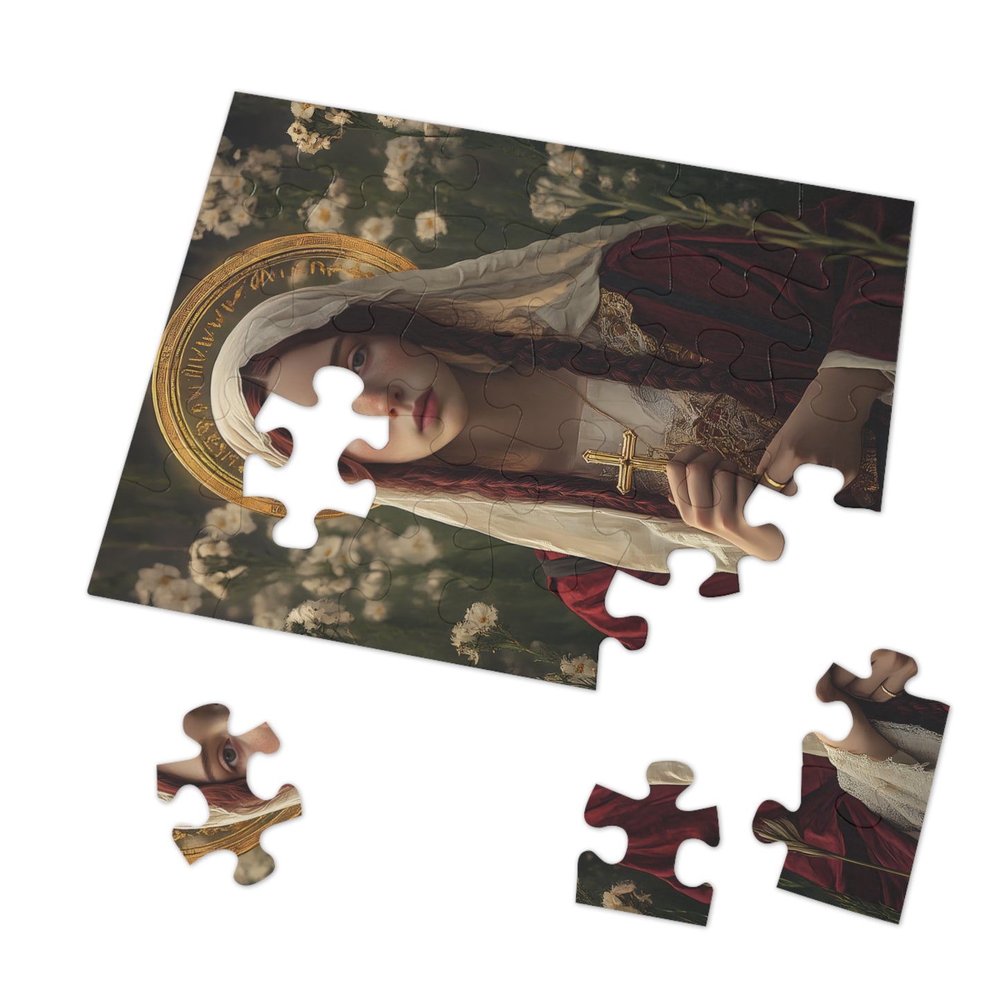 Saint Hilaria - Puzzle & Tin - Religious Jigsaw Puzzle (30, 110, 252, 500,1000-Piece)
