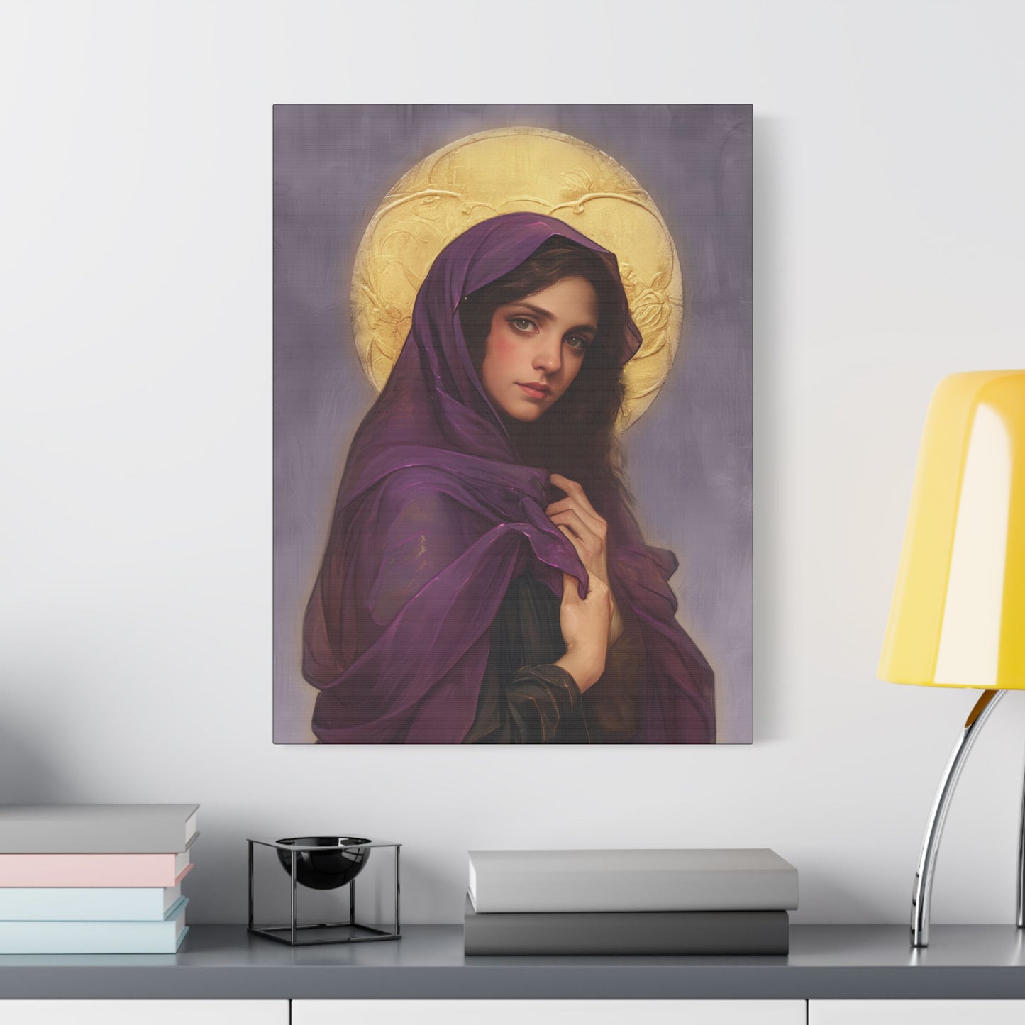 Saint Lydia Purpuraria / Lydia of Thyatira  - Museum Wrapped Canvas - Print - Religious Art for your Home - Christian print - Religious