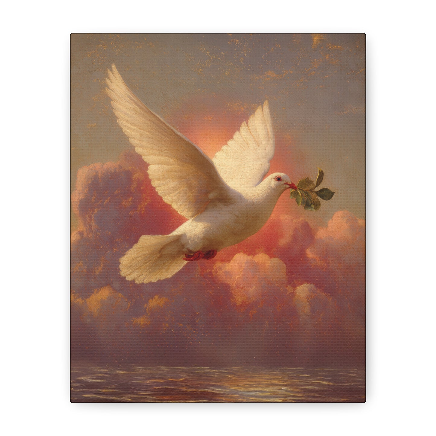 The Spirit Who Restored the Horizon - Holy Spirit - The Dove- Gallery Wrapped Canvas - Print - Religious Art for your Home - Catholic