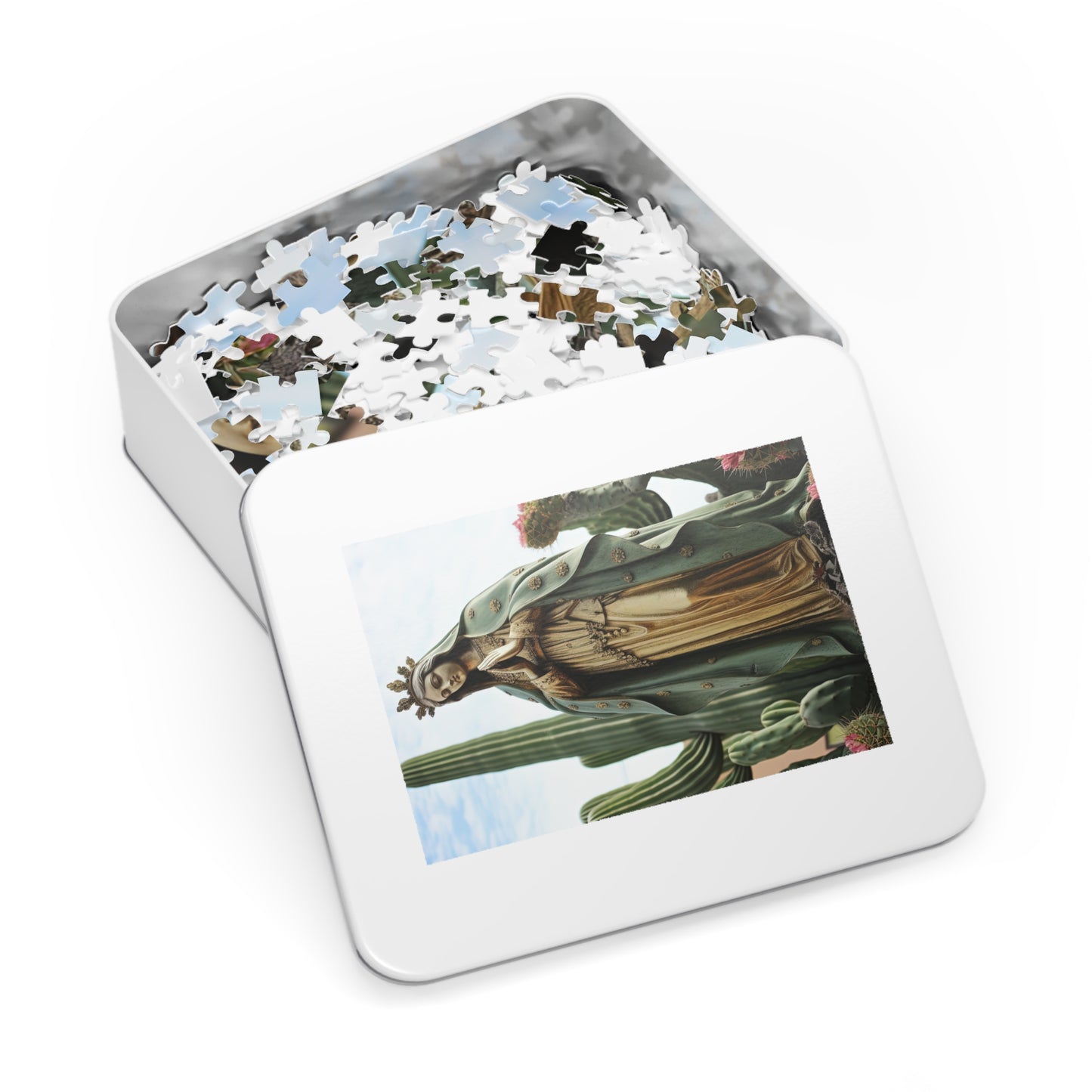 Our Lady of Guadalupe - Puzzle and Keepsake Tin - Religious Jigsaw Puzzle (30, 110, 252, 500,1000-Piece) - Religious Puzzle