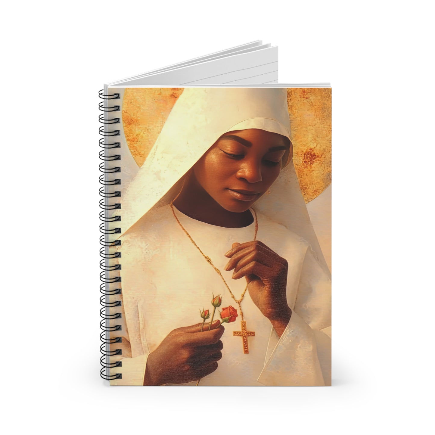Blessed Marie-Clementine Anuarite Nengapeta - Sanctified Souls Art - Religious Based Notebook - Spiral Notebook - Ruled Line