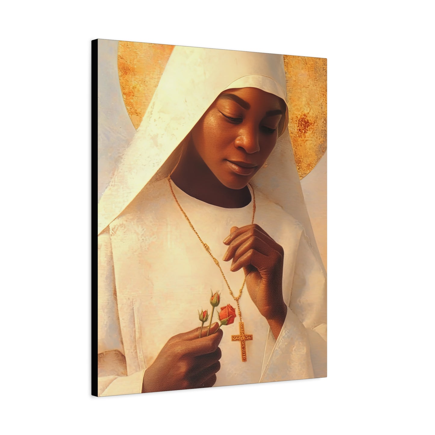 Blessed Marie-Clementine Anuarite Nengapeta - Gallery Wrapped Canvas - Print - Religious Art for your Home - Catholic art print