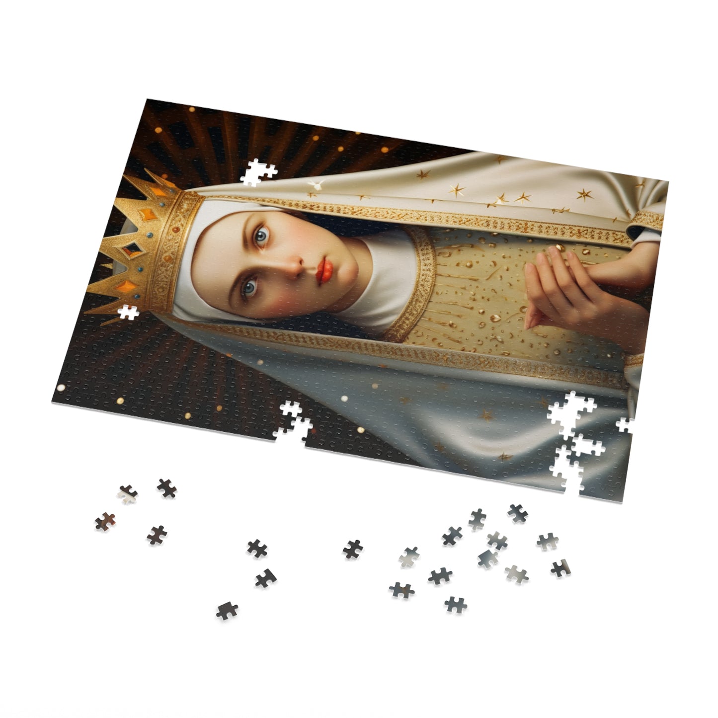 Saint Kinga of Poland - Puzzle and Keepsake Tin - Religious Jigsaw Puzzle (30, 110, 252, 500,1000-Piece) - Religious Puzzle