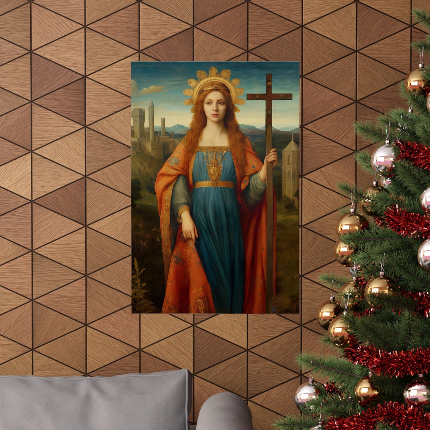 Saint Helena - Sanctified Souls Print - Multiple Sizes - Premium Matte Vertical Posters
