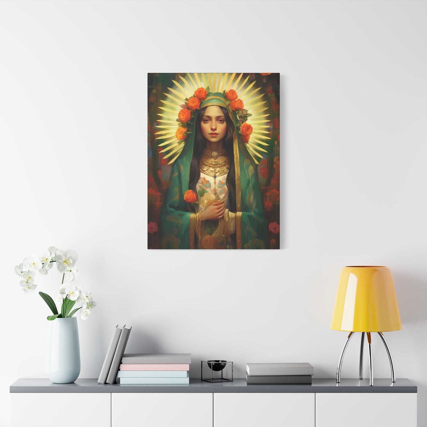 Patroness of Hope Our Lady of Guadalupe Museum Wrapped Canvas Print - Multiple Sizes - Catholic Home art