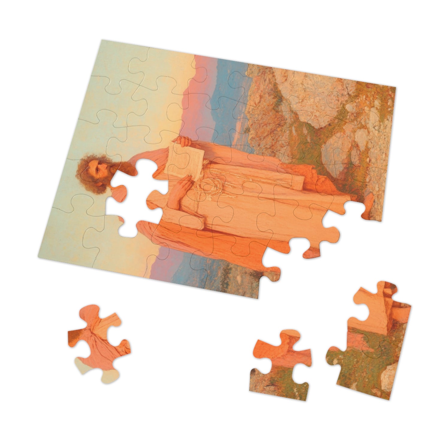 Obadiah - Keeper of the Lord's Warning and Mercy - Puzzle & Keepsake Tin - Religious Jigsaw Puzzle (30, 110, 252, 500,1000-Piece)