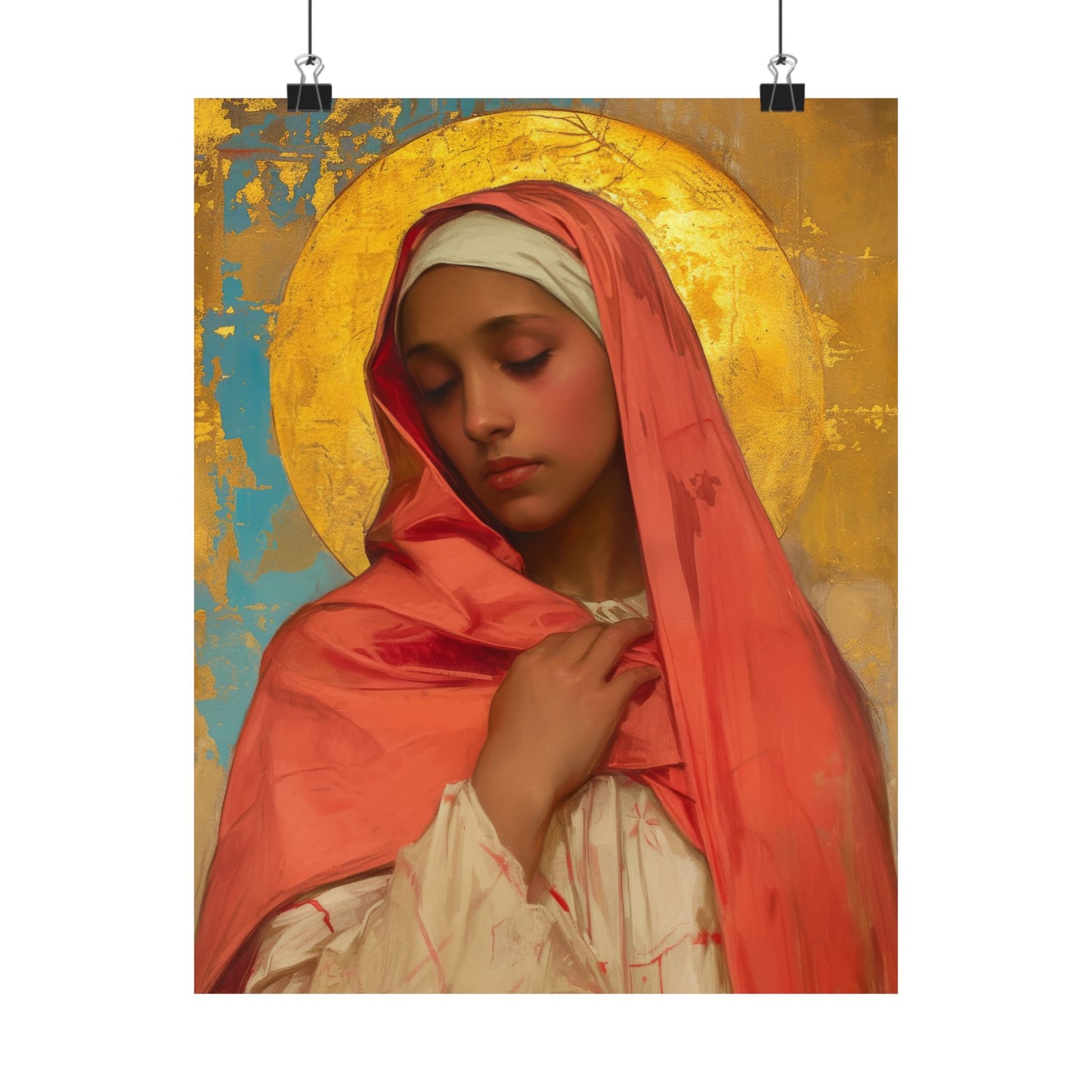 Saint Lea of Rome - Sanctified Souls Print - Multiple Sizes - Premium Matte Vertical Posters - Catholic Saint Art