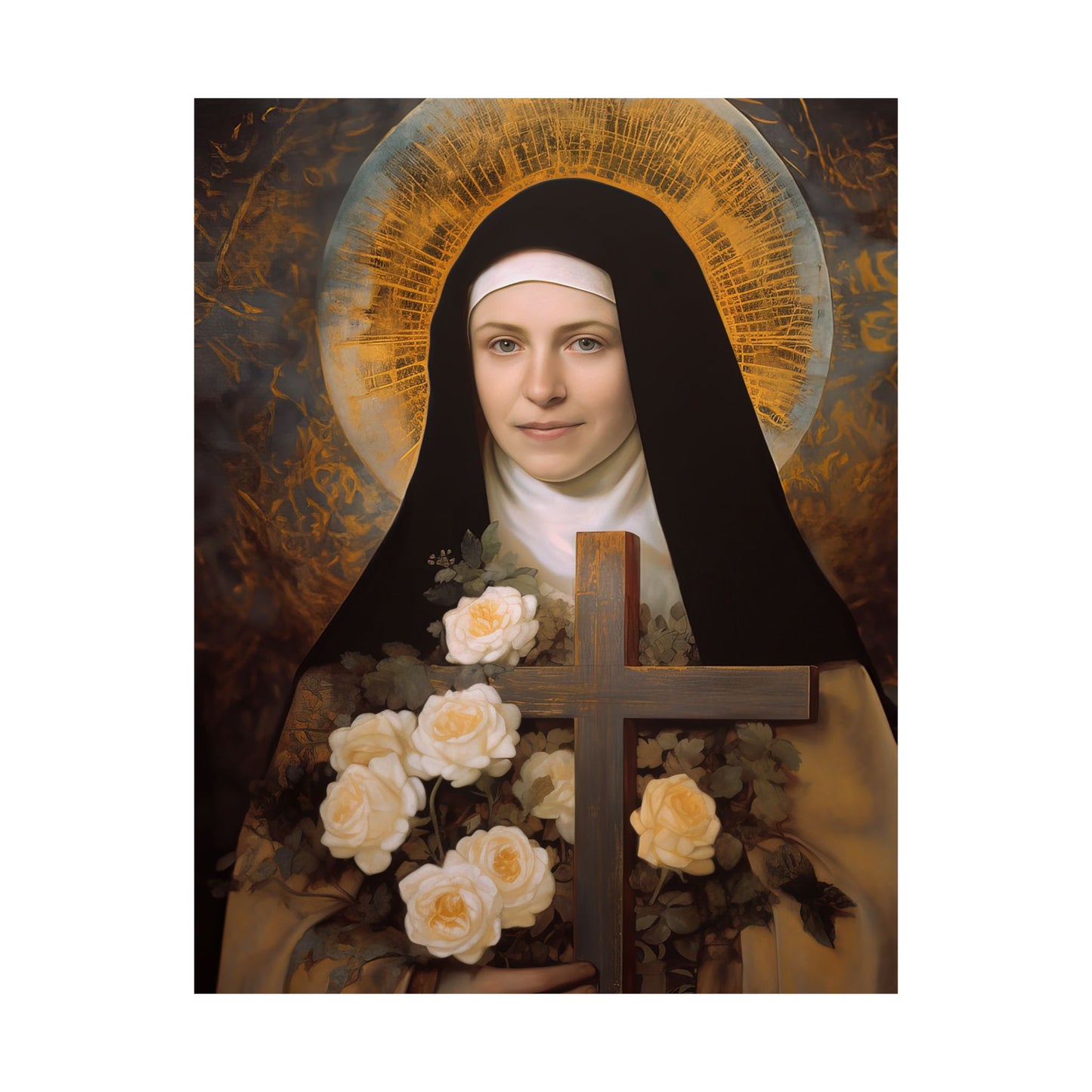 Saint Thérèse of Lisieux - Sanctified Souls Print - Multiple Sizes - Premium Matte Vertical Posters