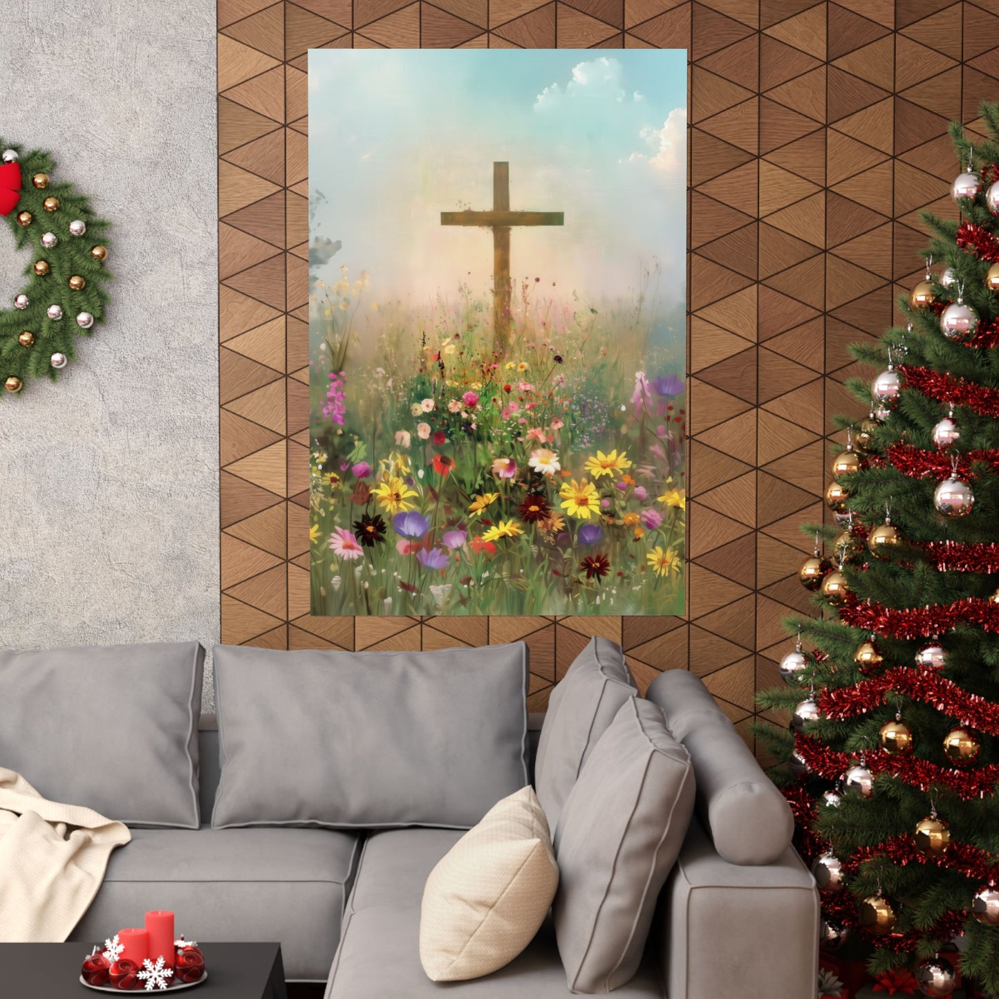 The Cross That Called the Earth to Life - Sanctified Souls Print - Multiple Sizes - Premium Matte Vertical Posters