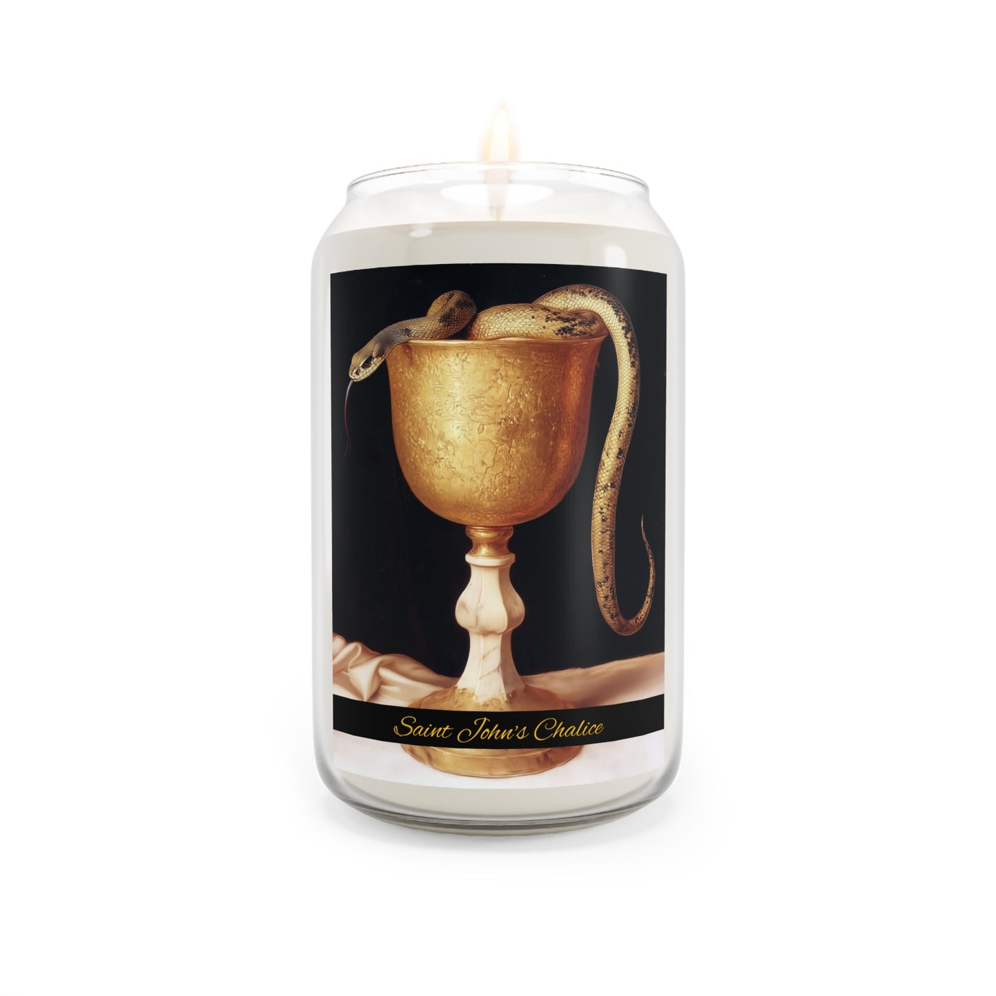 Saint John's Chalice - Scented Prayer Candle, 13.75oz - Tall Size - Religious Prayer Candle - Catholic Saint