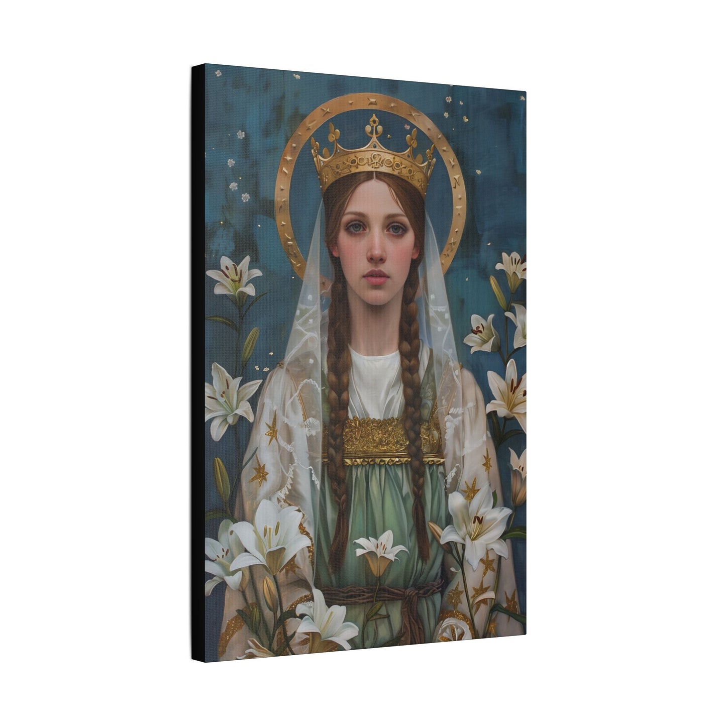 Saint Isabel of France - Museum Wrapped Canvas - Sanctified Souls Print - Religious Art - Catholic Saint
