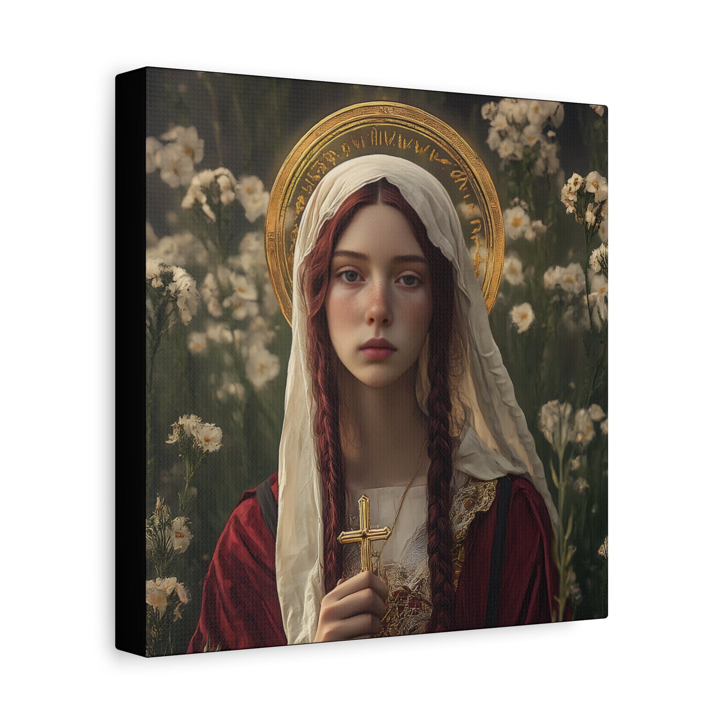 Saint Hilaria - Gallery Wrapped Canvas - Print - Religious Art for your Home - Catholic Art
