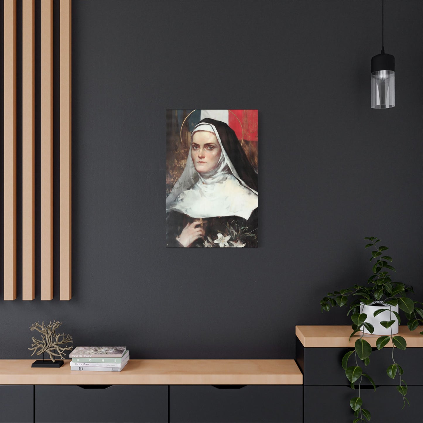 Saint Jeanne-Antide Thouret - Museum Wrapped Canvas - Print - Religious Art for your Home - Christian print - Prayer Room Art - Catholic