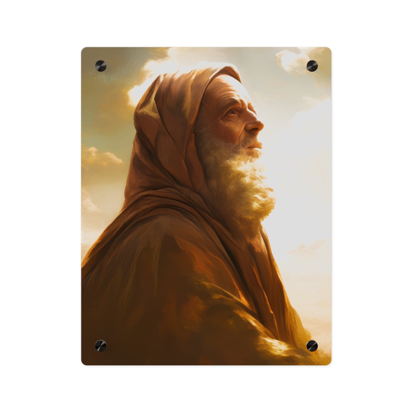 Father Abraham Wall Art Panel - Ready to Hang Acrylic Print - Catholic Saint Art - Patron Saint Print - No Frame needed