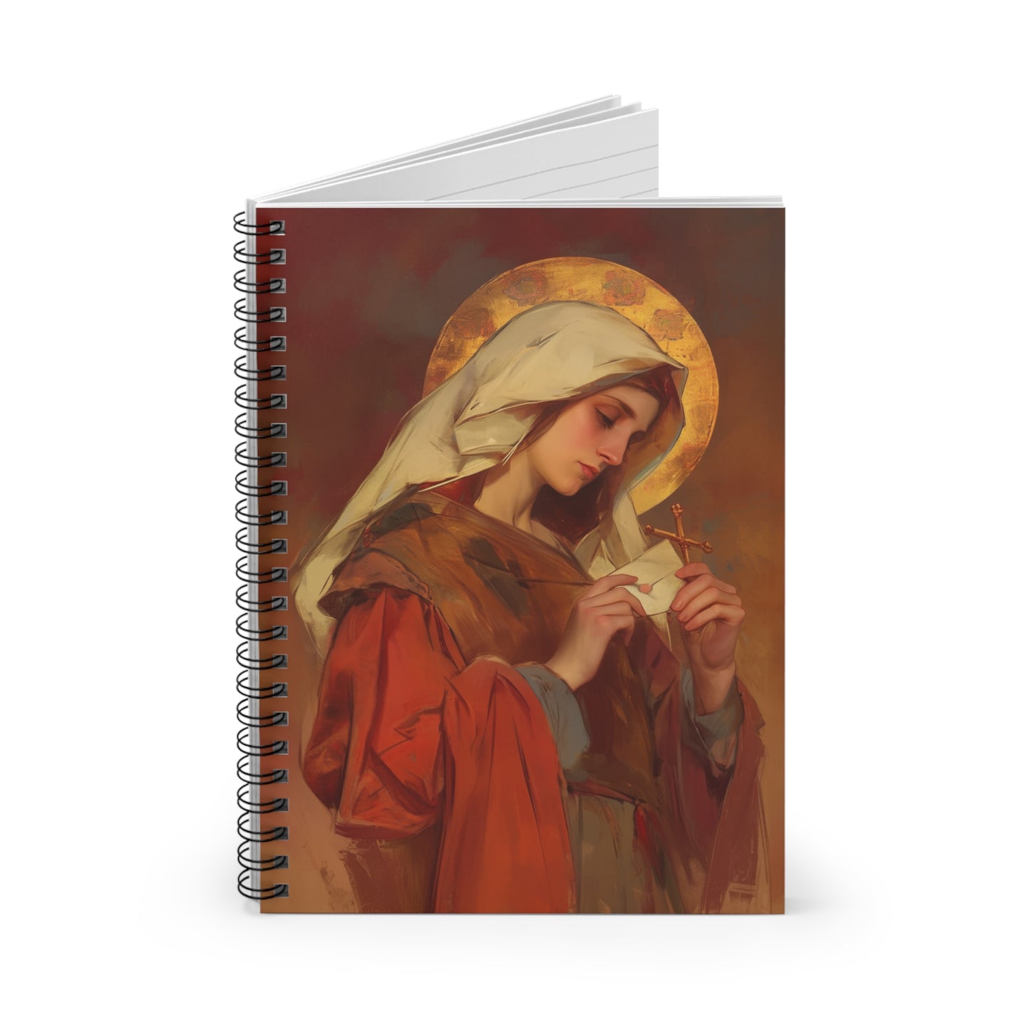 Saint Phoebe - Sanctified Souls Art - Religious - Spiral Notebook - Ruled - Catholic - Devotional Journal - Journal Diary