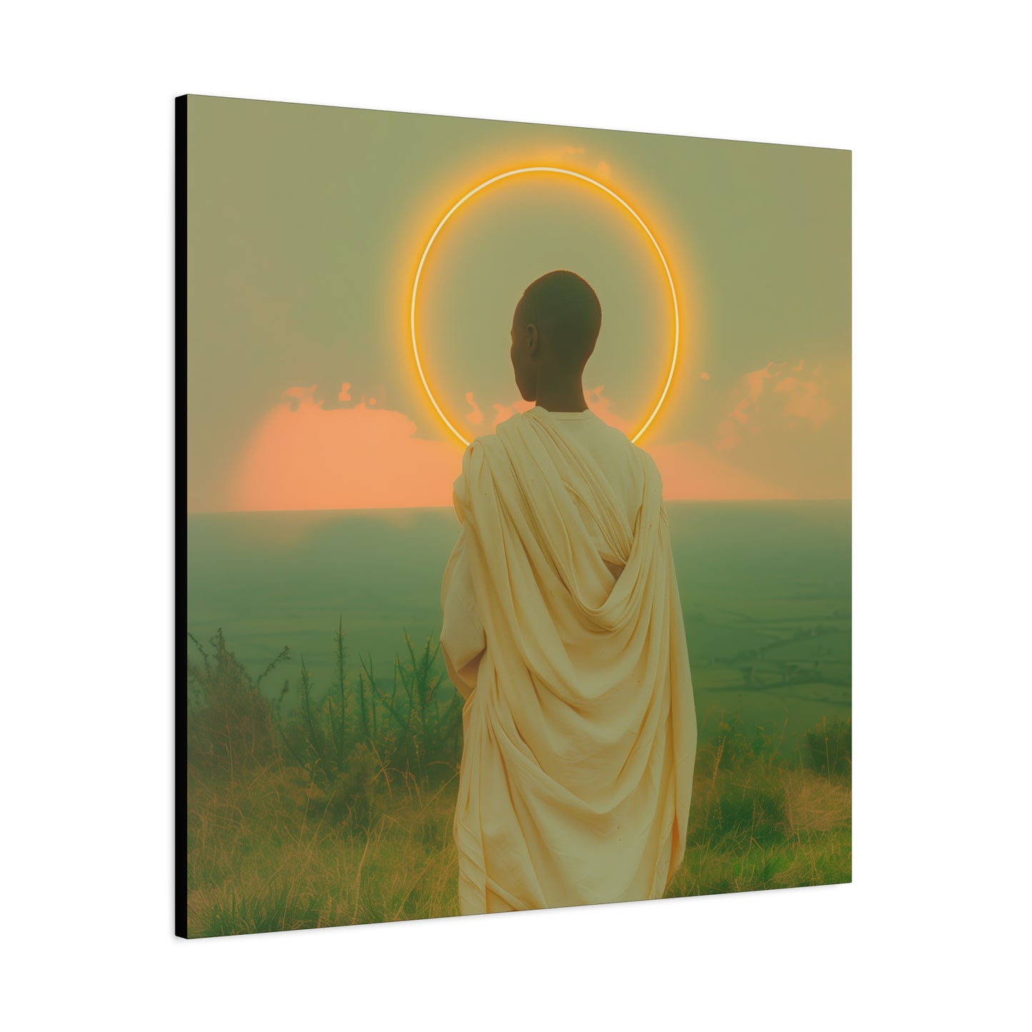 Saint Charles Lwanga -  Museum Wrapped Canvas - Sanctified Souls Print - Religious Art for your Home - Catholic Patron Saint Art