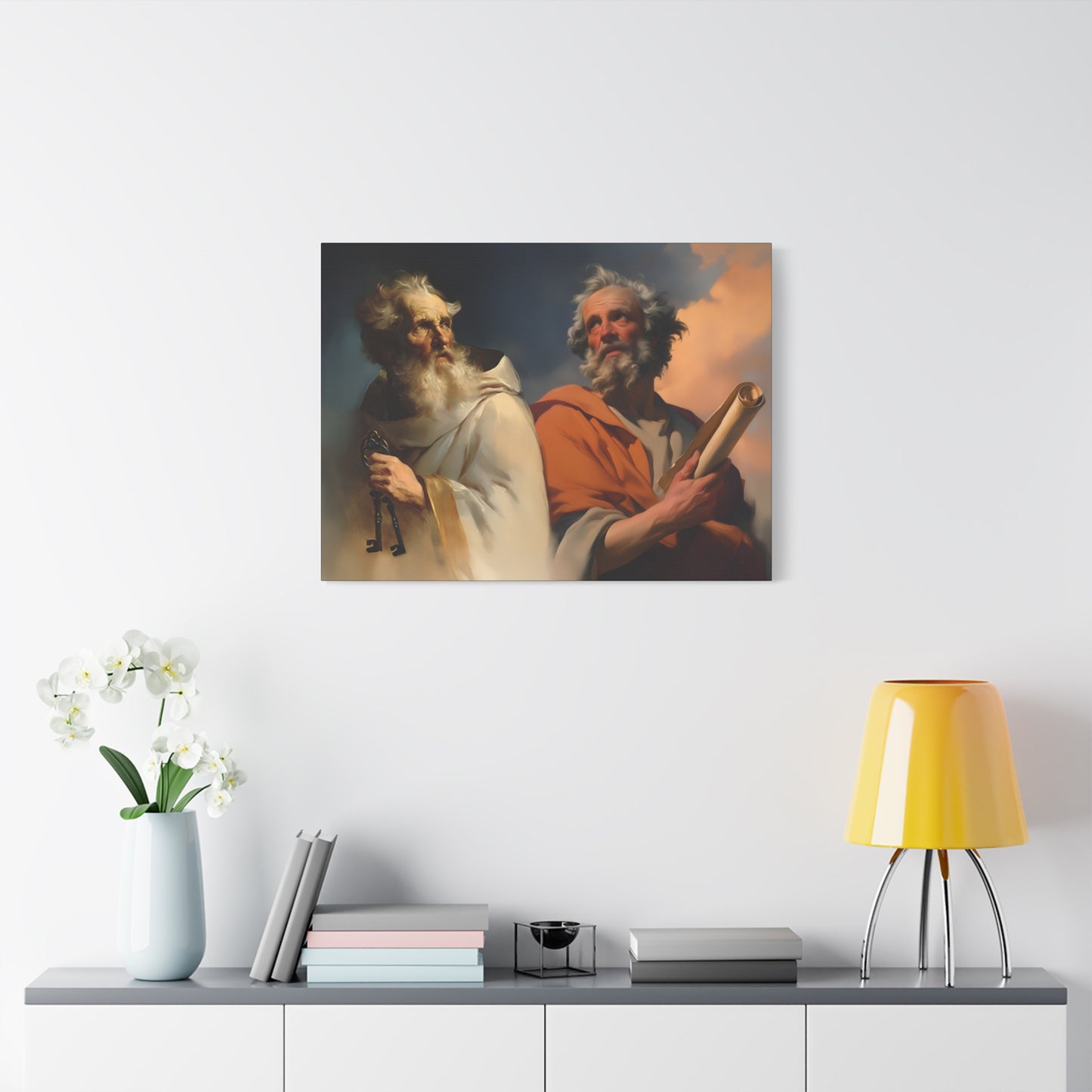 Saint Peter and Saint Paul - Museum Wrapped Canvas - Print - Religious Art for your Home - Christian print