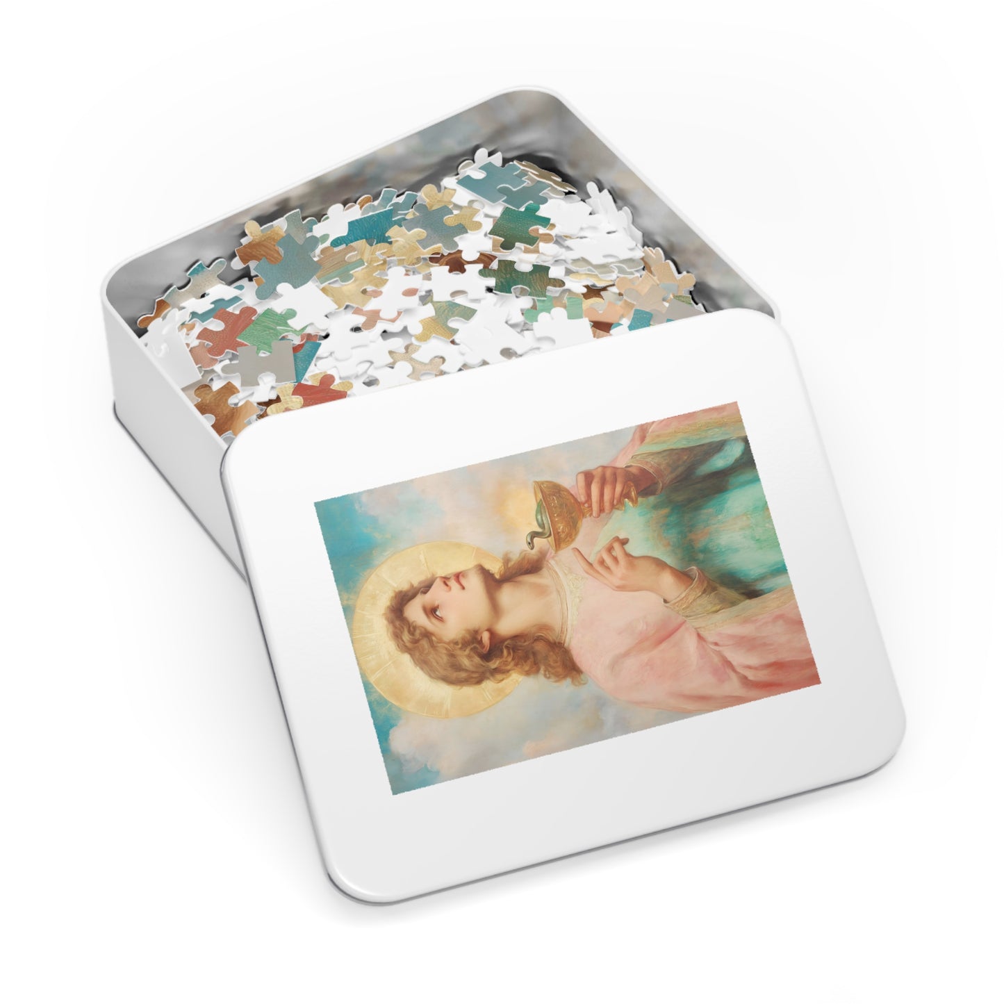 Saint John the Apostle - Puzzle and Keepsake Tin - Religious Jigsaw Puzzle (30, 110, 252, 500,1000-Piece) - Religious Puzzle