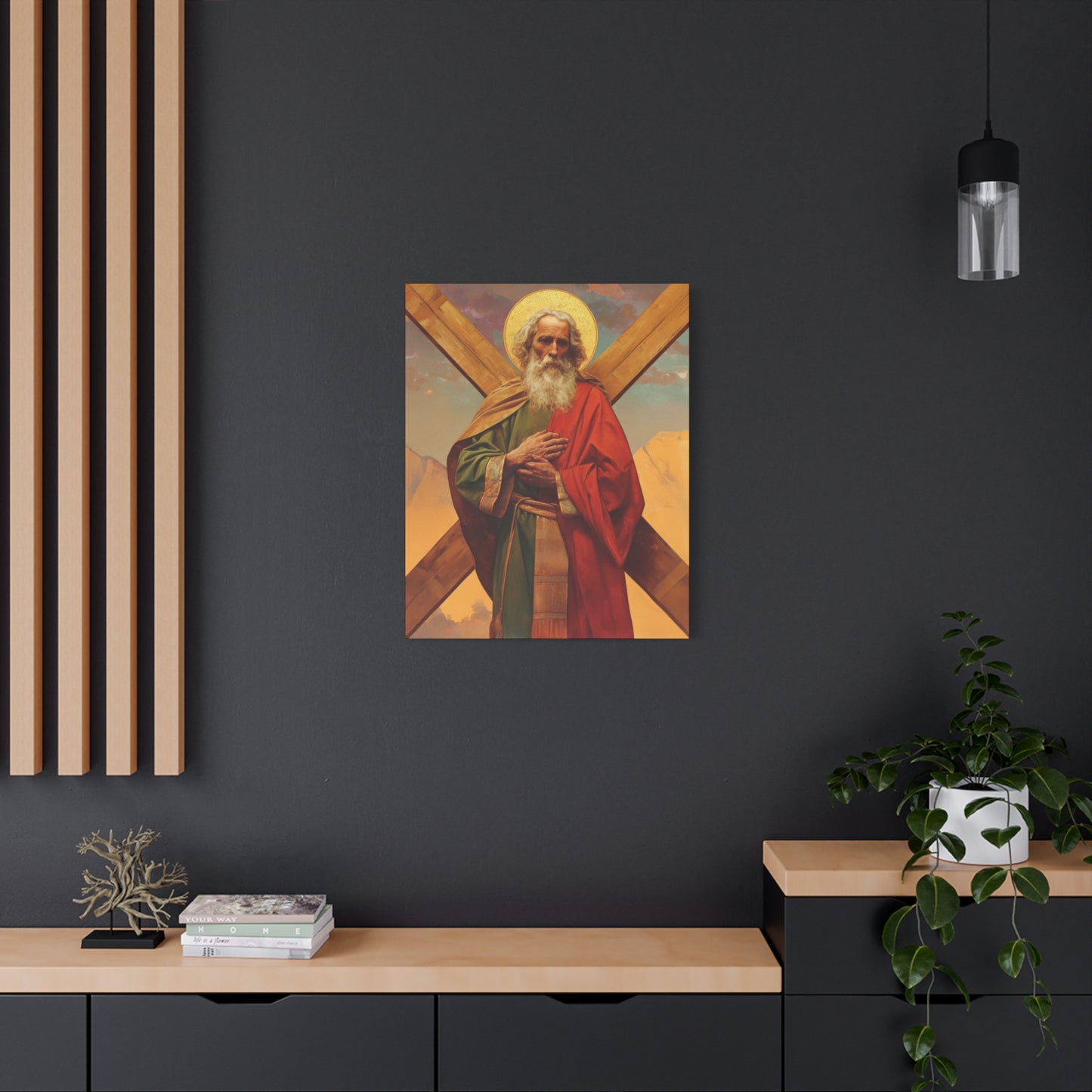 Saint Andrew the Apostle - Gallery Wrapped Canvas - Print - Religious Art for your Home - Catholic