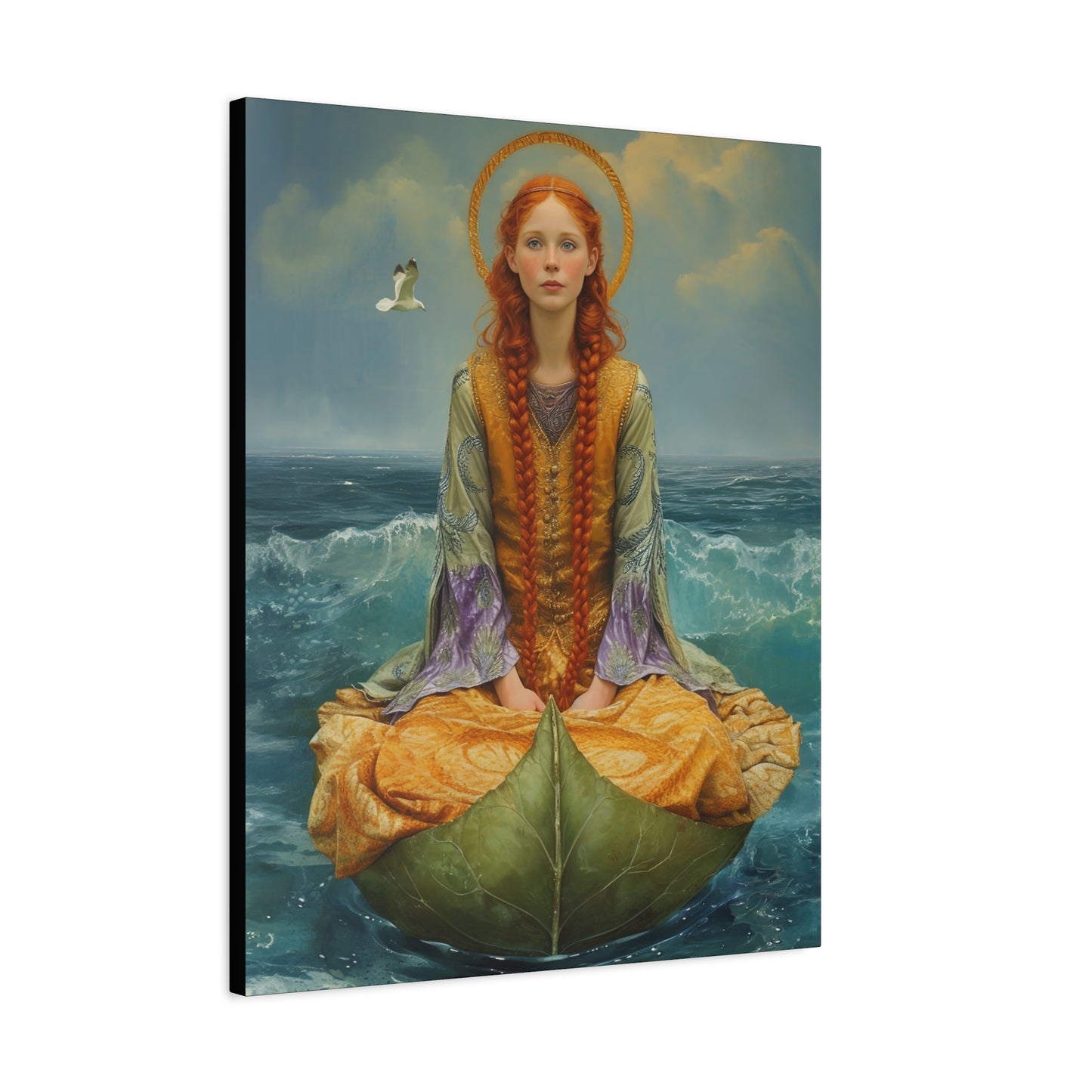 Saint Ia of Cornwall - Museum Wrapped Canvas - Sanctified Souls Print - Religious Art for your Home