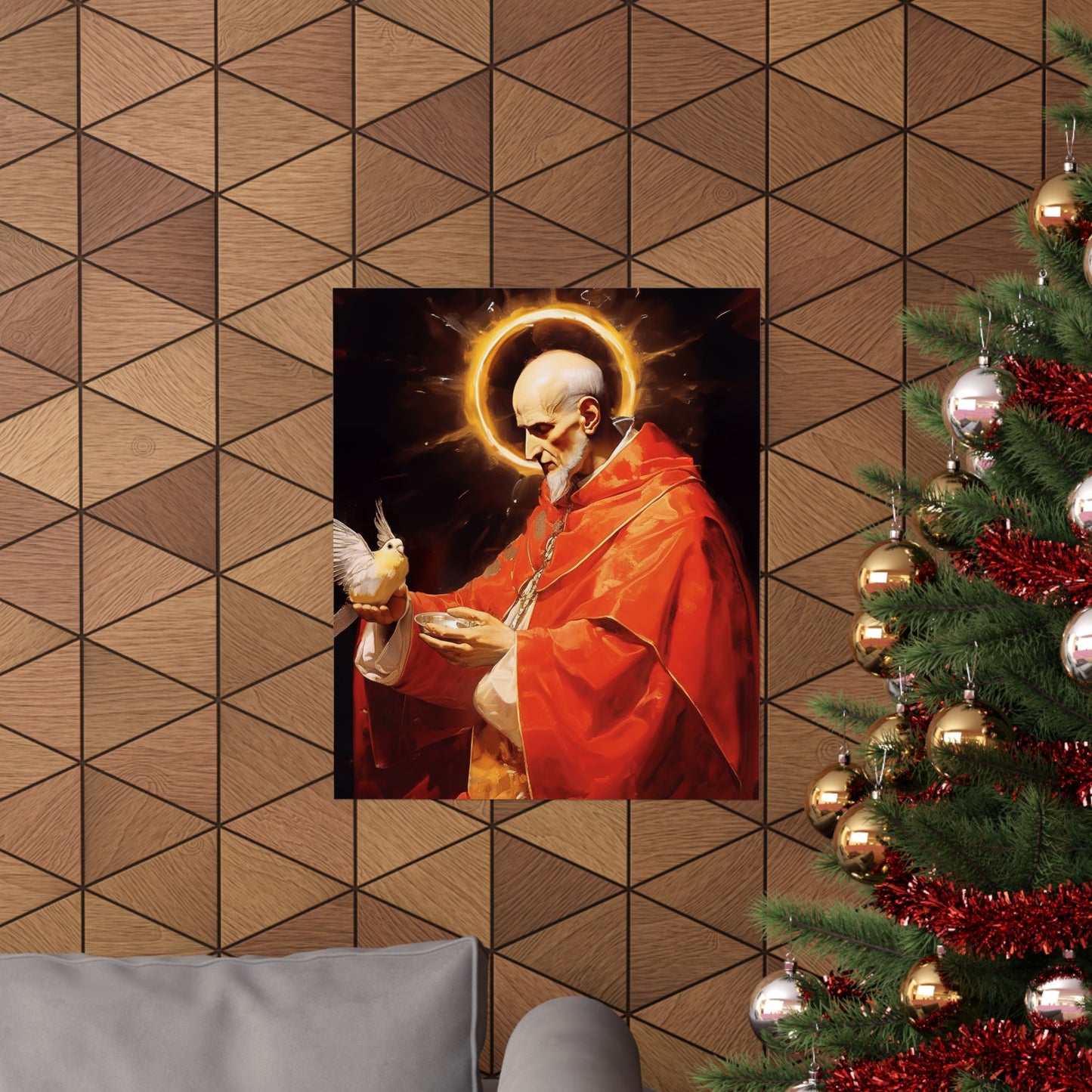 Pope Saint Gregory the Great Print - Sanctified Souls Print - Multiple Sizes - Premium Matte Vertical Posters
