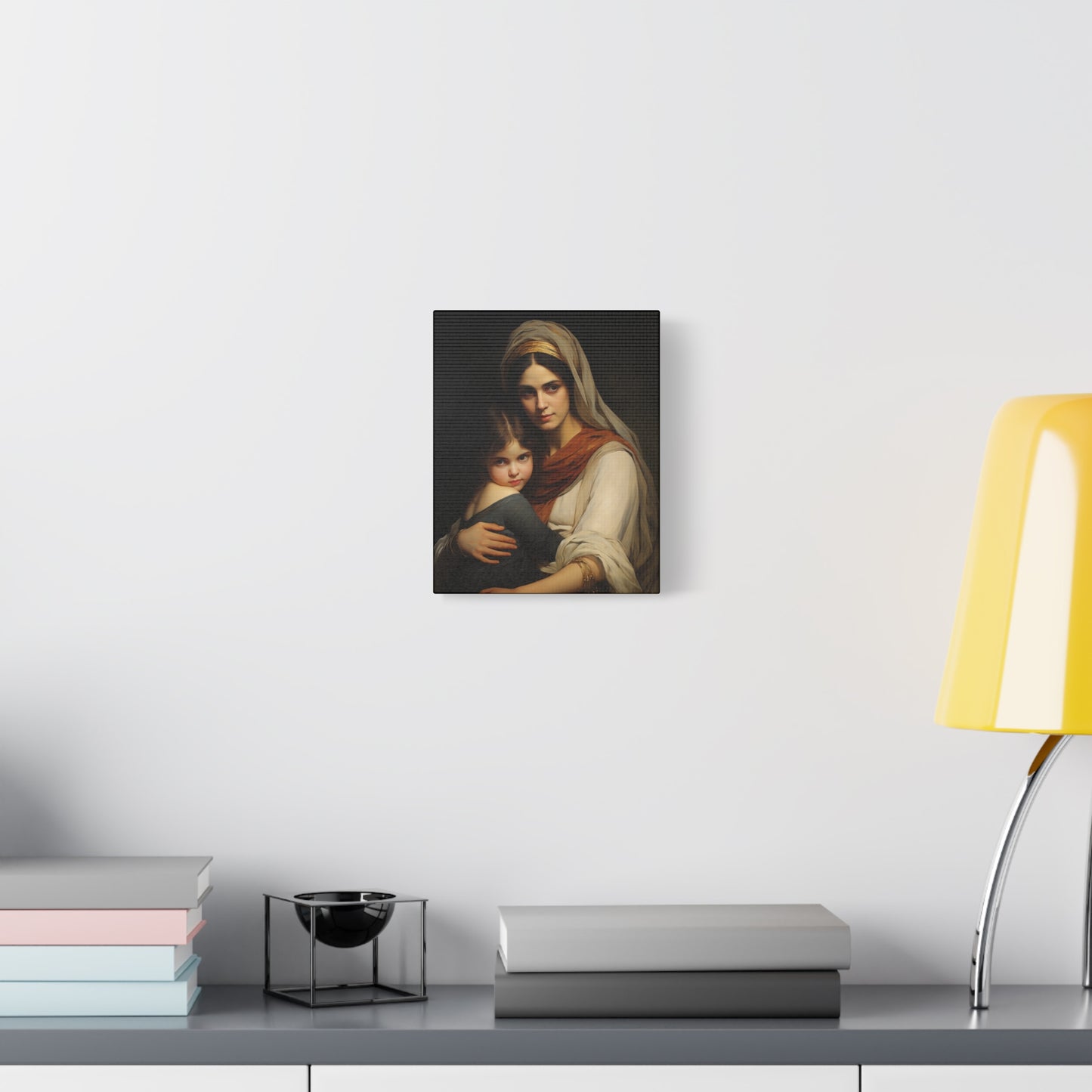 Saint Anne mother of Mary the Blessed Virgin - Museum Wrapped Canvas - Sanctified Souls Print - Religious Art for your Home