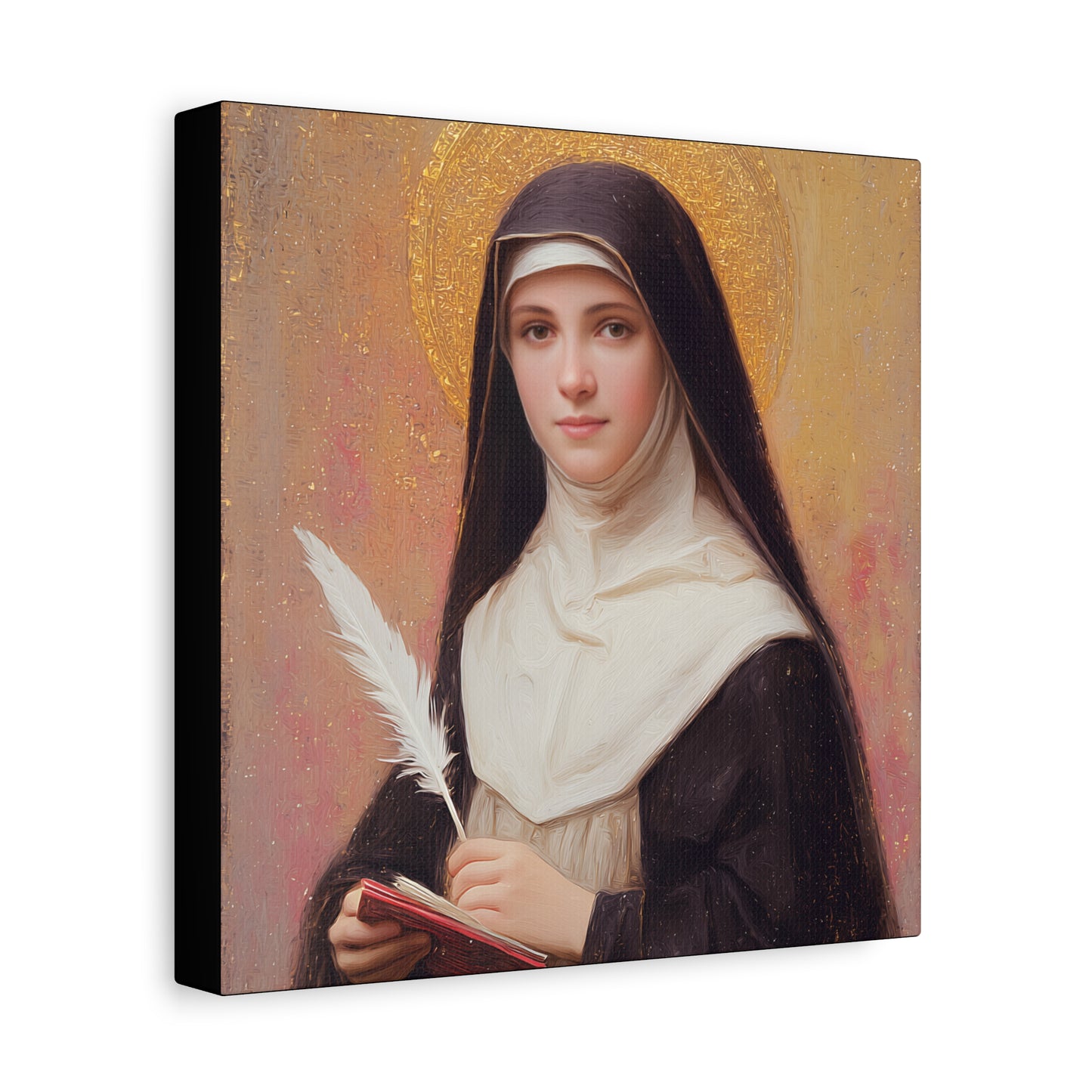 Saint Mechtildis / Mechtide of Hefta / Mechthild of Hackeborn - Gallery Wrapped Canvas - Print - Religious Art for your Home - Catholic Art