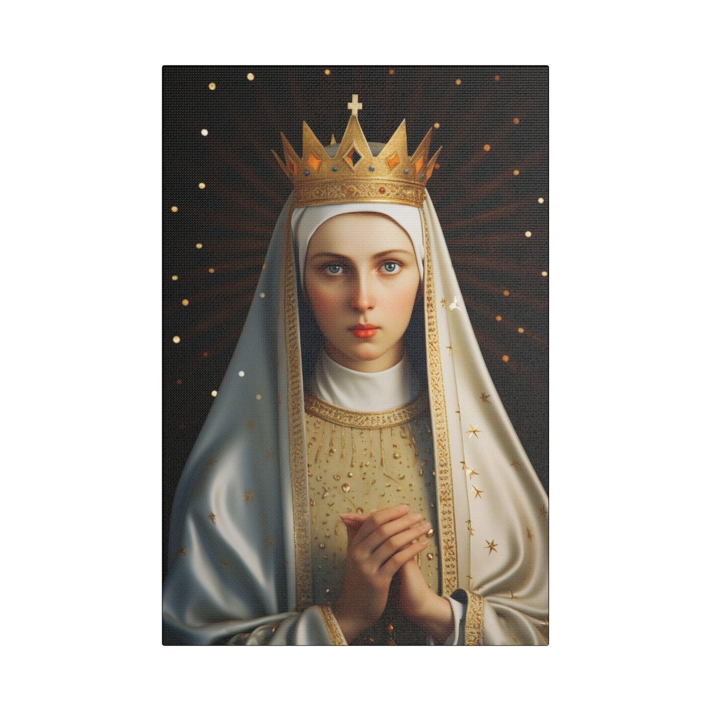 Saint Kinga of Poland Canvas Print - Multiple Sizes - Catholic Home art - Museum Wrapped Canvas - Sanctified Souls Print