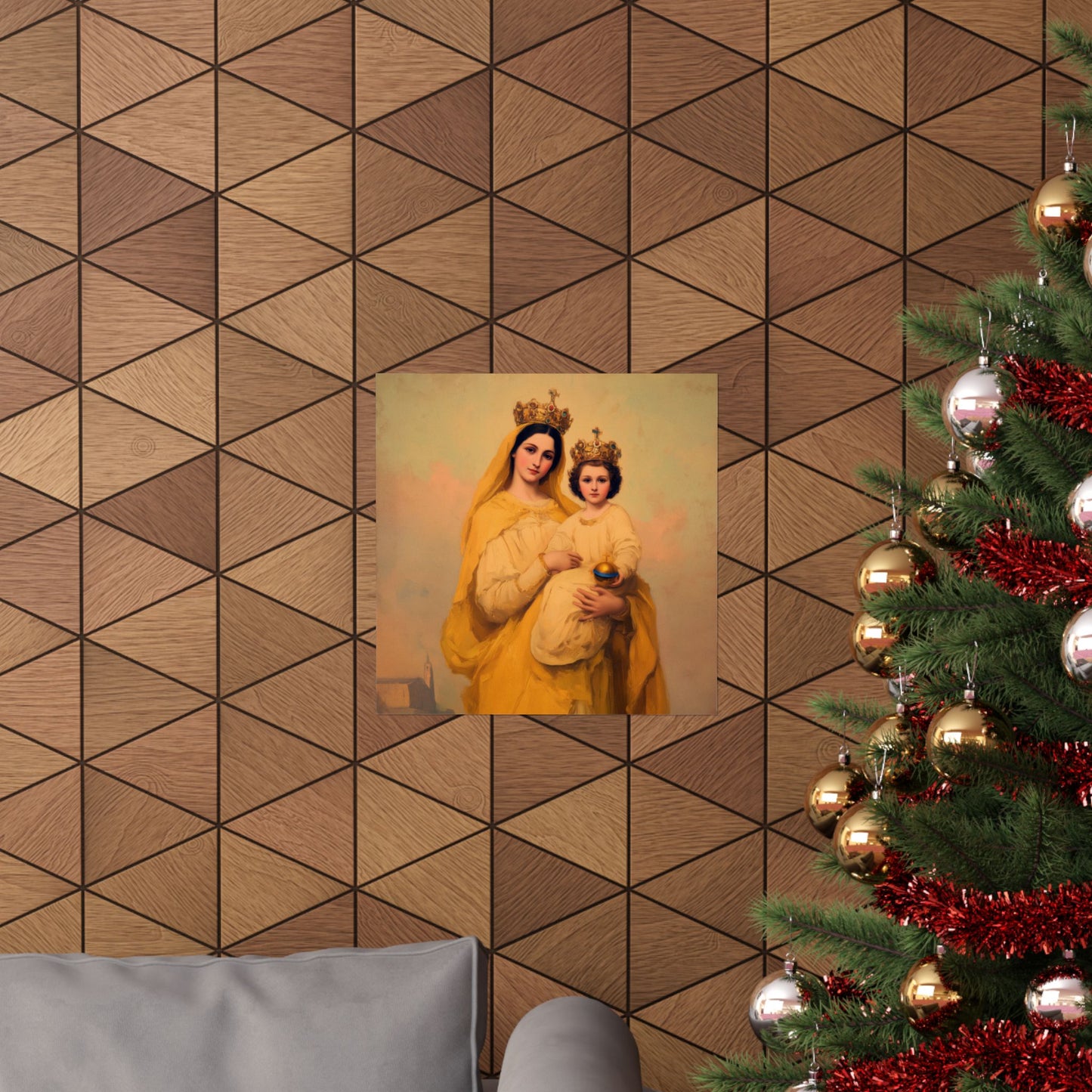 Our Lady of Prompt Succor - Sanctified Souls Print - Multiple Sizes - Premium Matte Vertical Posters
