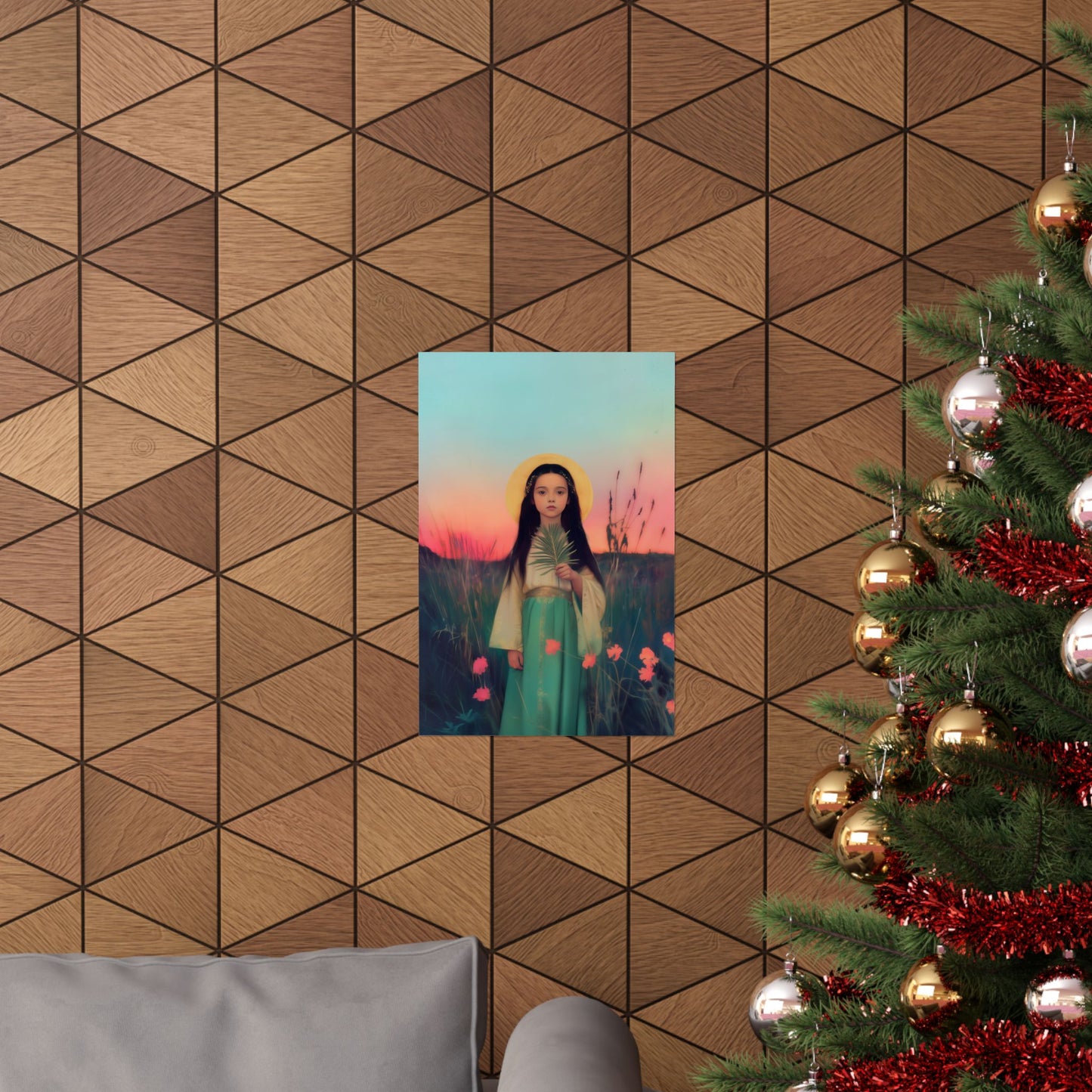 Saint Charity -  Sanctified Souls Print - Multiple Sizes - Premium Posters - Catholic Art - Christian Home - Martyr Saint