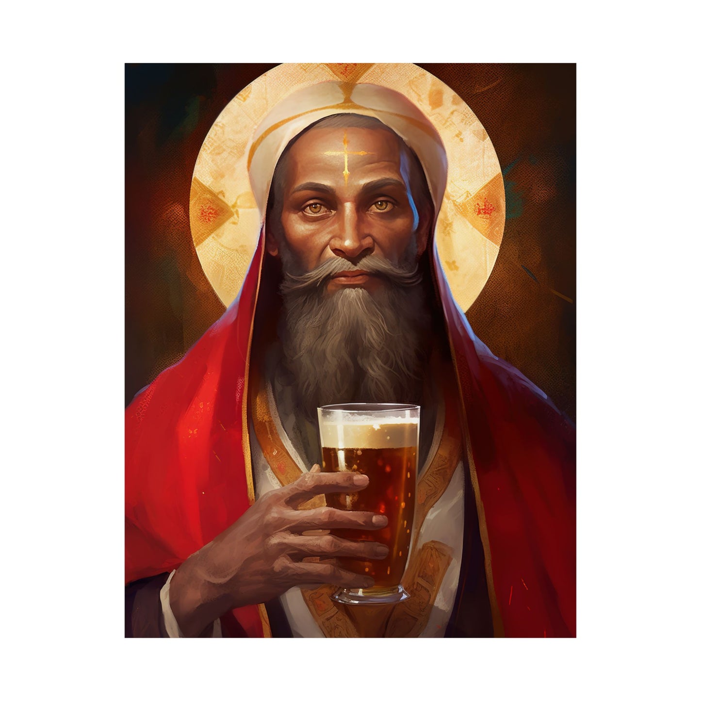 Saint Augustine of Hippo - Sanctified Souls Print - Multiple Sizes - Premium Matte Vertical Posters