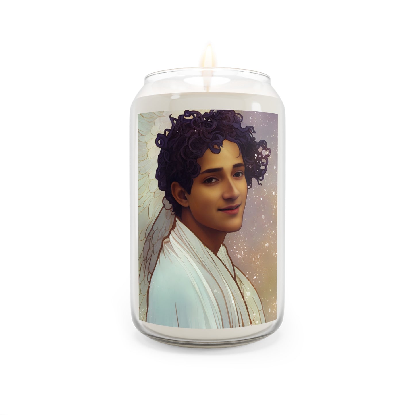 The Archangel Raphael Candle  - Scented Candle, 13.75oz - Religious Prayer Candle - Guardian Angel artwork - Divine Inspired Angel Magic