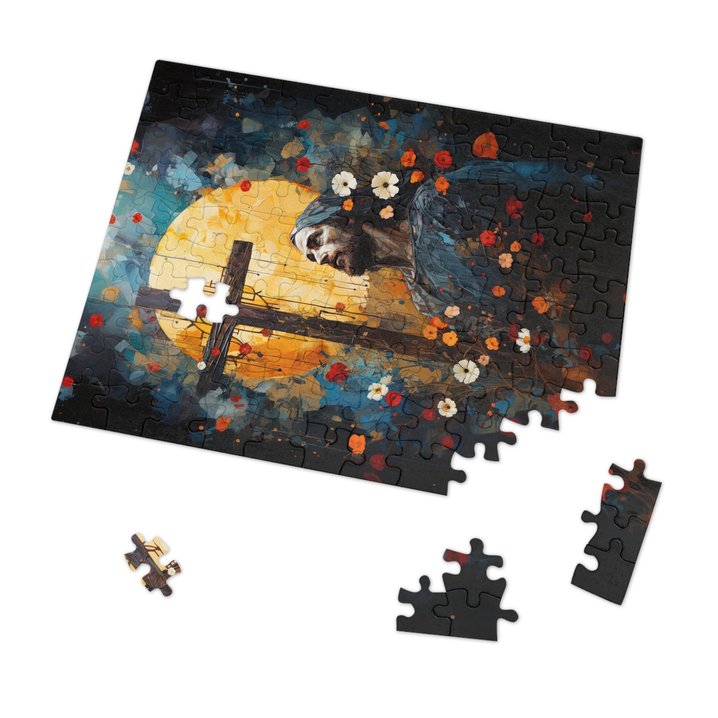 The Cross of Salvation - Puzzle and Keepsake Tin - Religious Jigsaw Puzzle (30, 110, 252, 500,1000-Piece) - Religious Puzzle