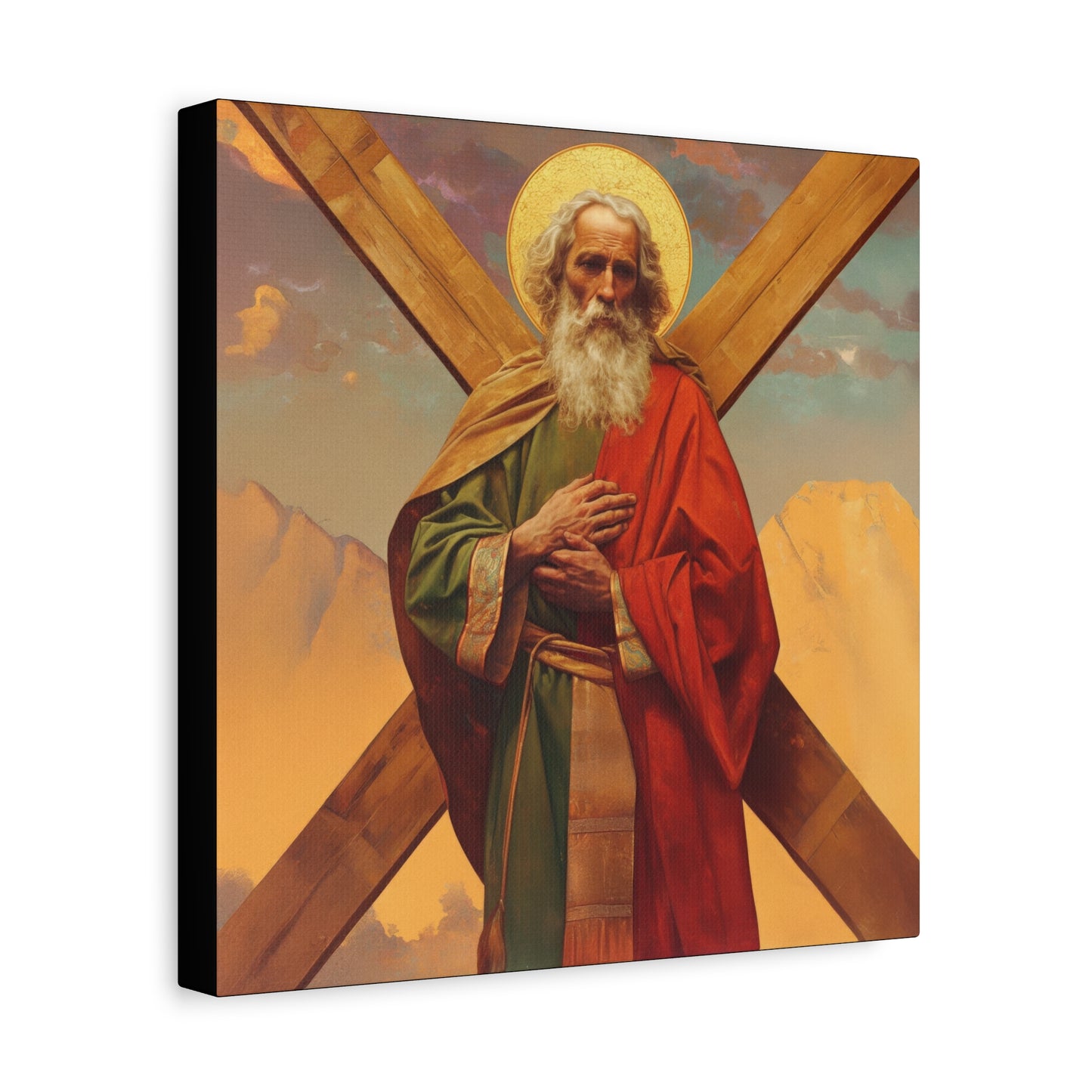 Saint Andrew the Apostle - Gallery Wrapped Canvas - Print - Religious Art for your Home - Catholic