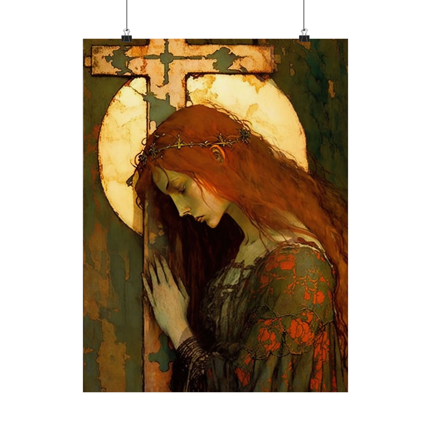 The Eternal Hope of Mary Magdalene Print - Sanctified Souls Print - Multiple Sizes - Premium Matte Vertical Posters