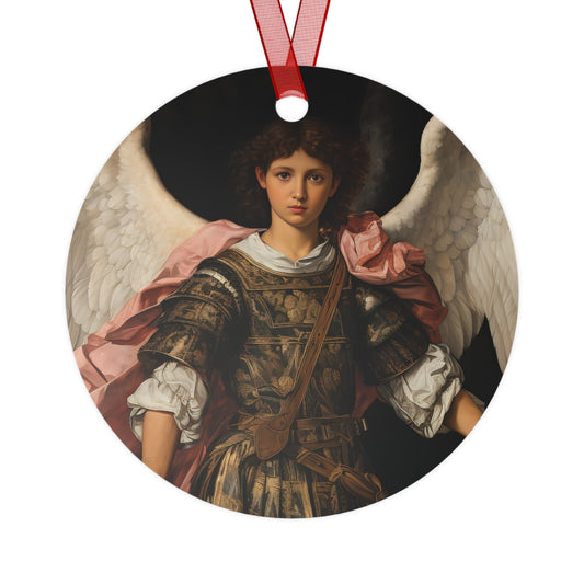 Saint Raphael the Archangel Ornament - Religious Holiday Christmas Ornament and Keepsake - Double sided Keepsake Religious Ornament