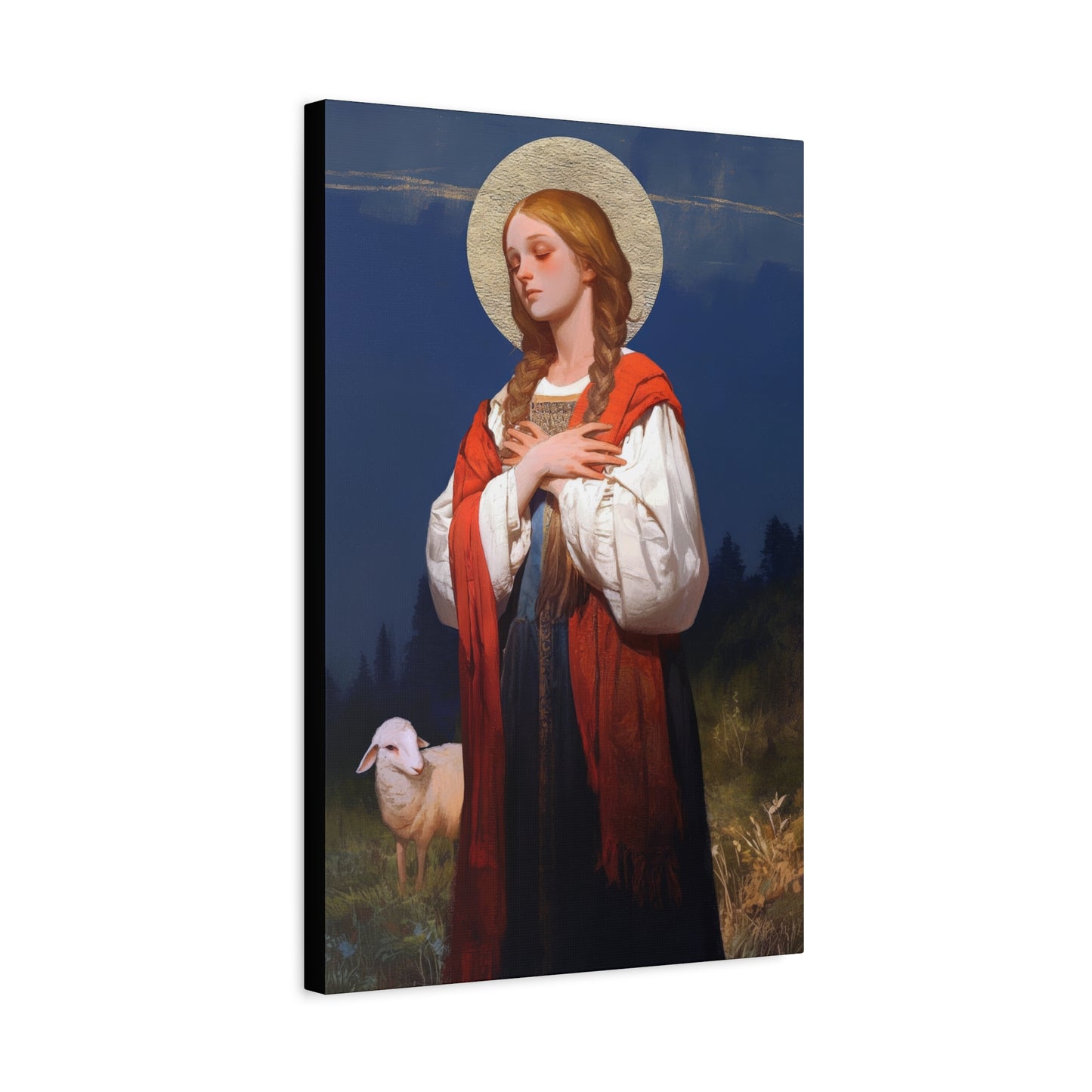 Saint Genevieve - Gallery Wrapped Canvas - Print - Religious Art for your Home - Catholic Art