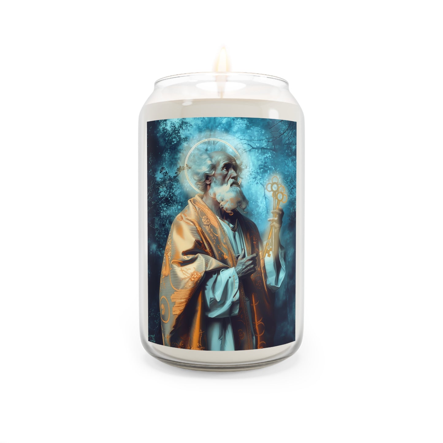 Saint Peter - Scented Prayer Candle, 13.75oz -  Candle - Catholic Art - prayer room Scented Candle - Religious gift